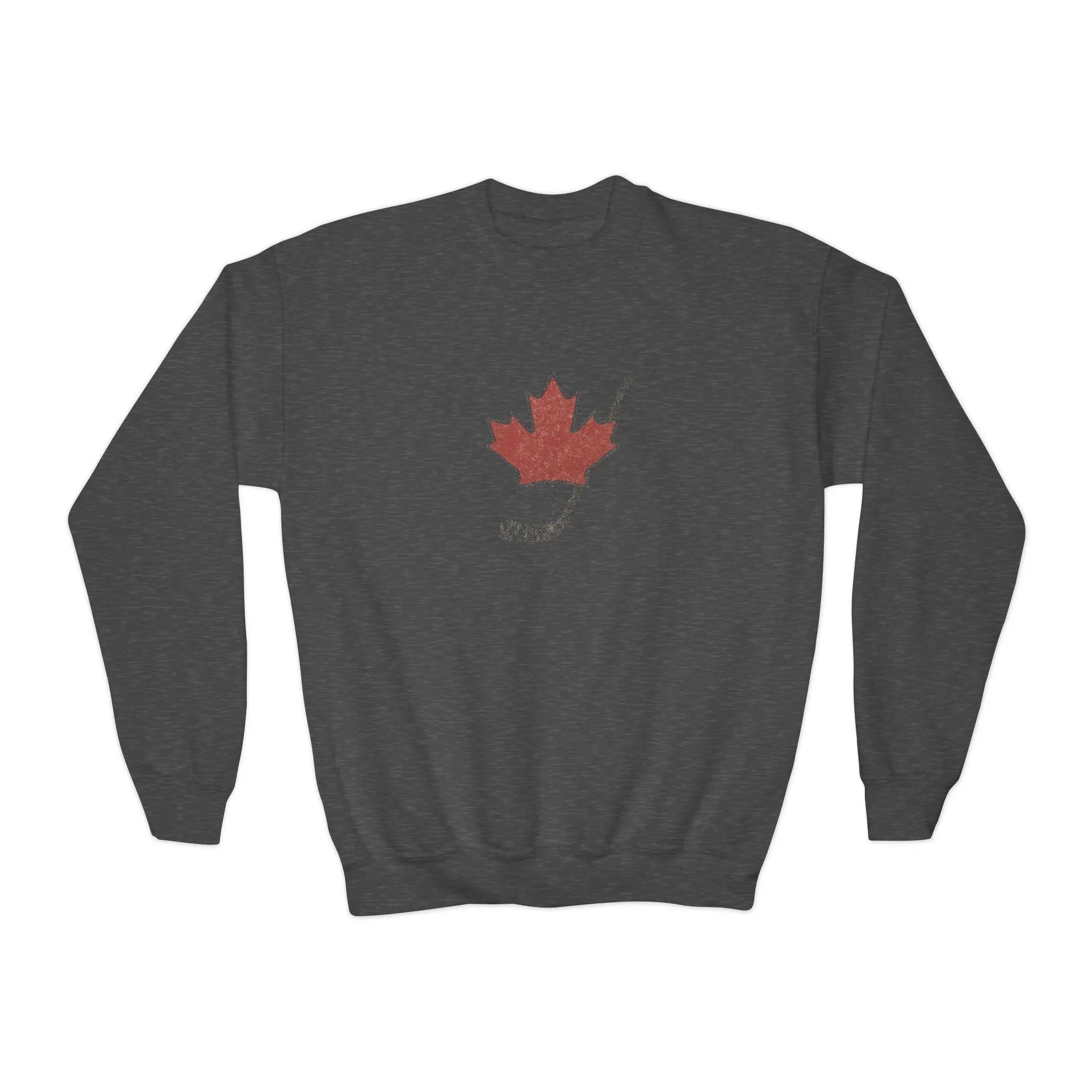 Maple Stick Youth Crewneck Sweatshirt – Maple Leaf Pride Printify