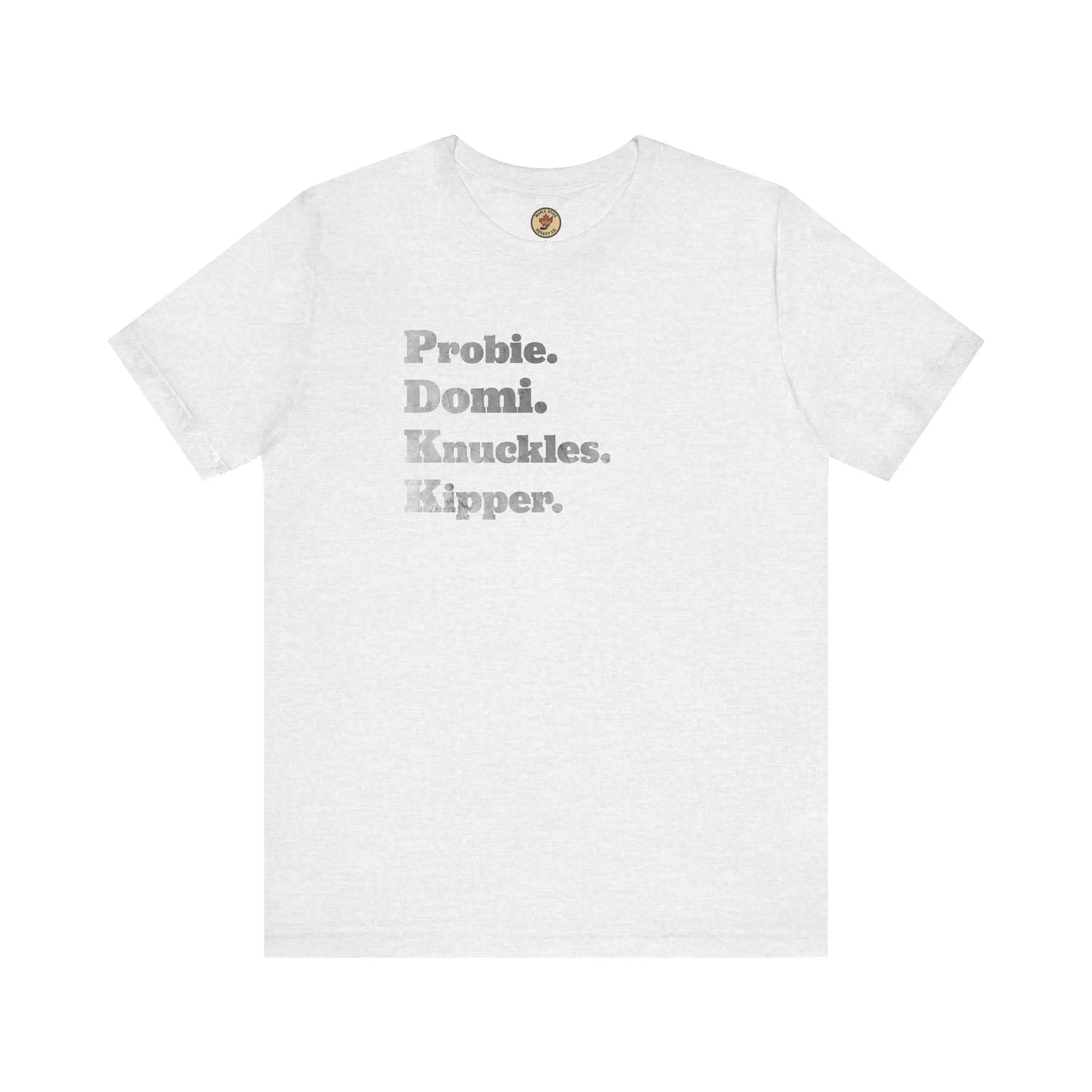 Probie Domi Knuckles Kipper T-Shirt - NHL Hockey Fighters - Maple Stick Hockey Co. - True Fan Printify