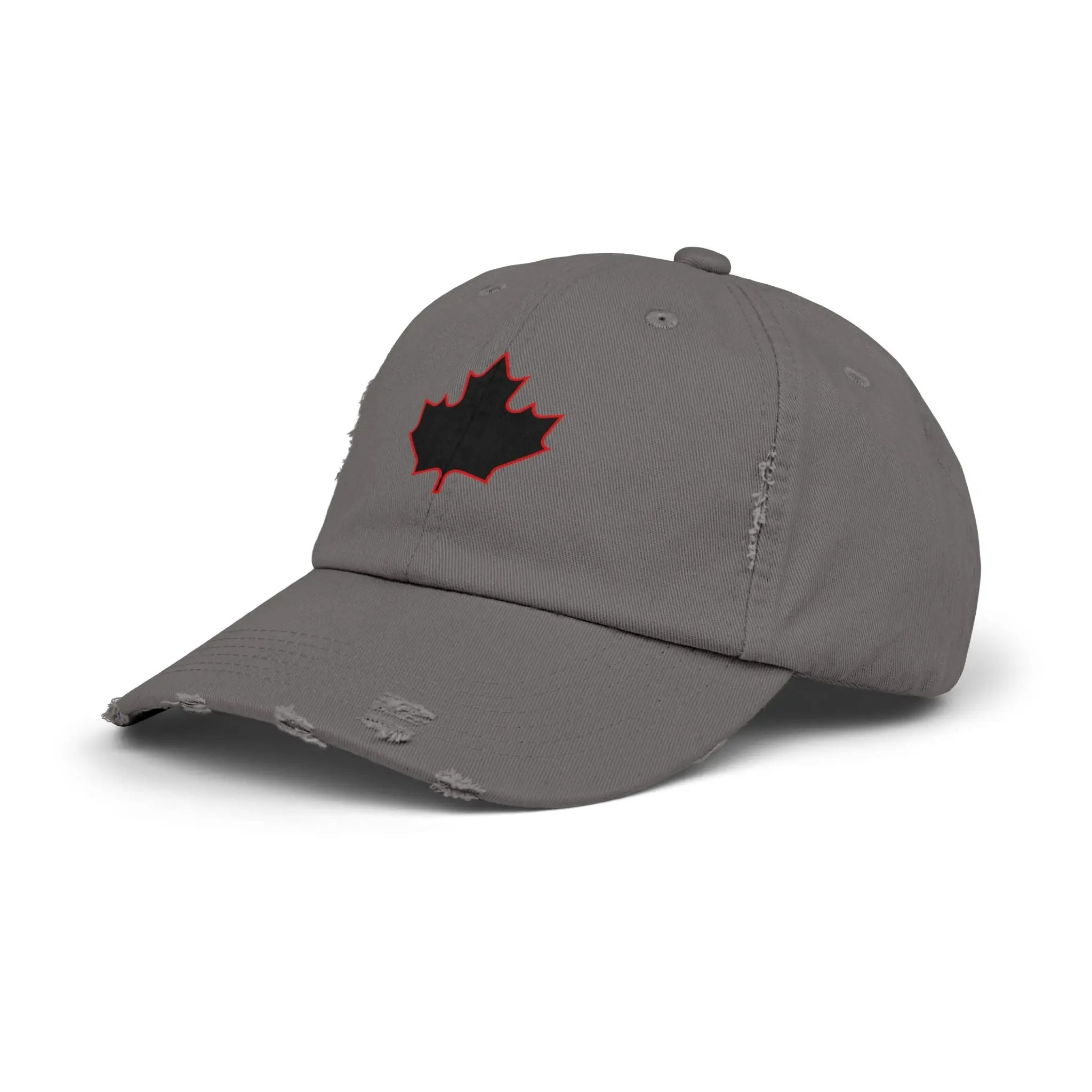 Maple Stick Distressed Hockey Cap – Retro Canadian Style Printify
