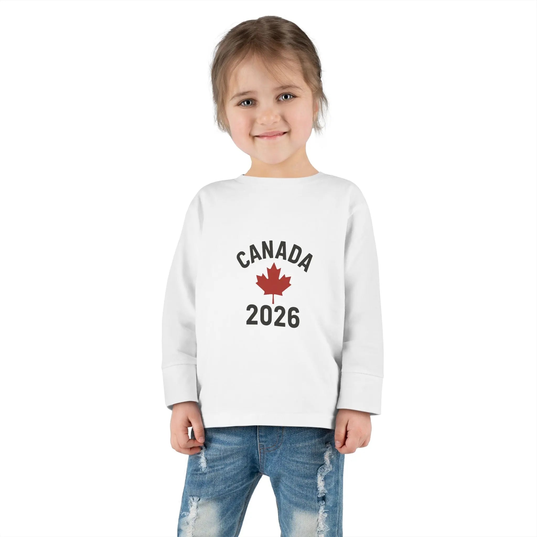 Maple Stick Kids Sweatshirt – Canada 2026 Olympic Hockey Edition Printify