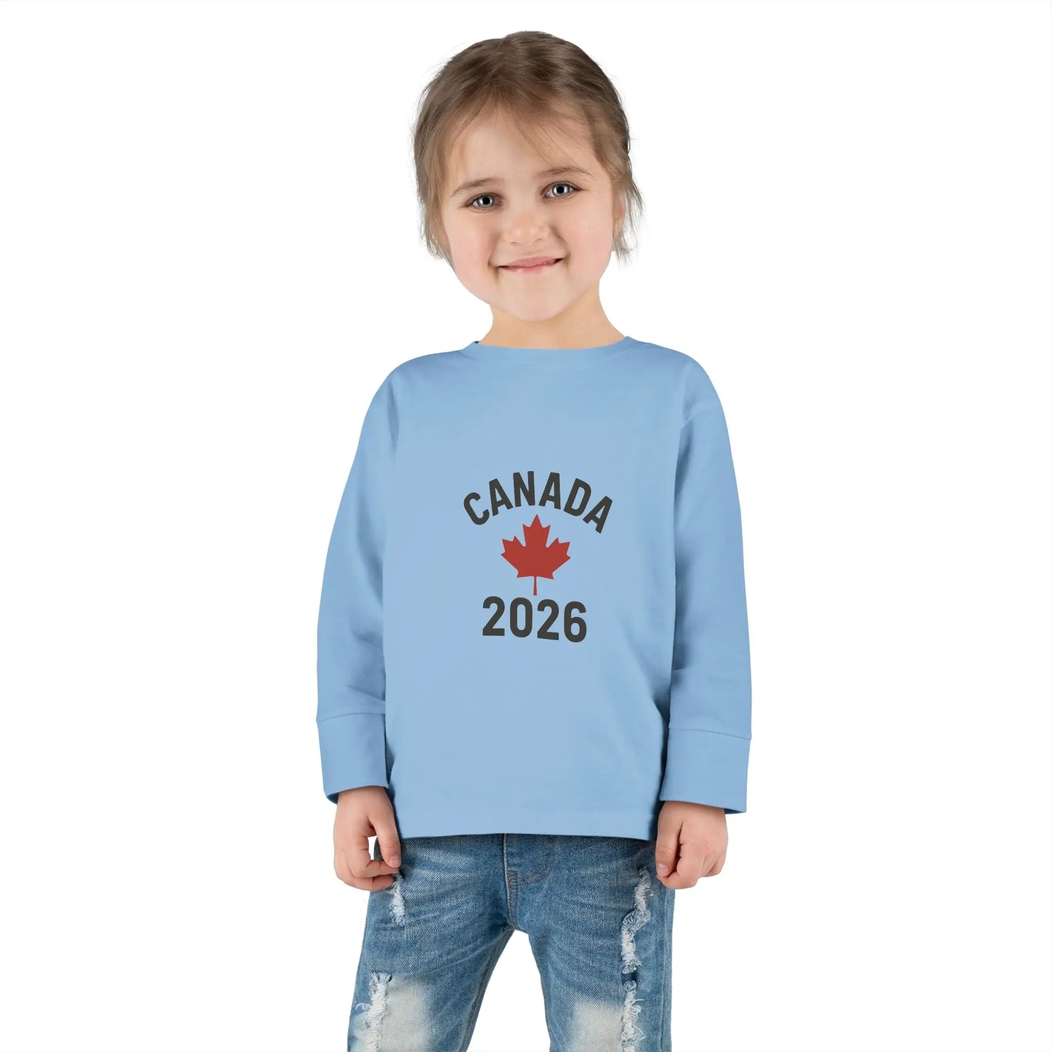 Maple Stick Kids Sweatshirt – Canada 2026 Olympic Hockey Edition Printify