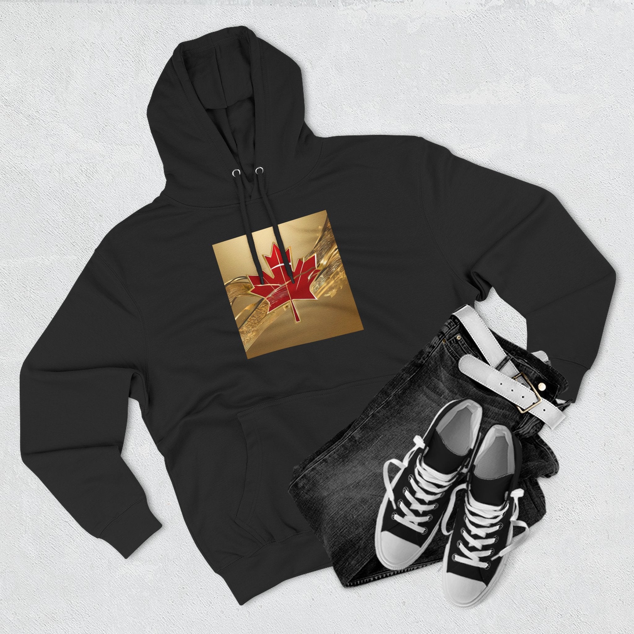 Red Maple Leaf Gold Medal Hoodie | Olympic Canada Sweatshirt