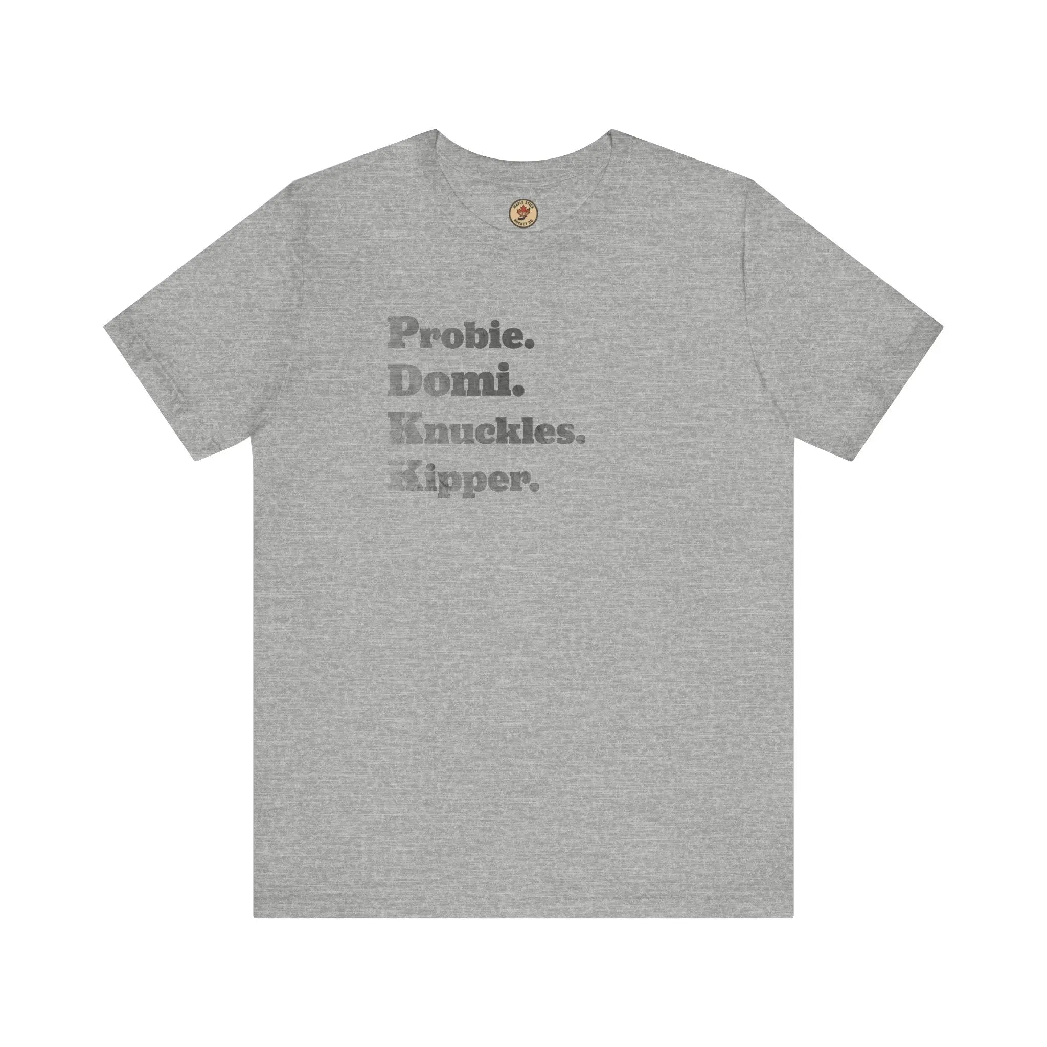 Probie Domi Knuckles Kipper T-Shirt - NHL Hockey Fighters - Maple Stick Hockey Co. - True Fan Printify