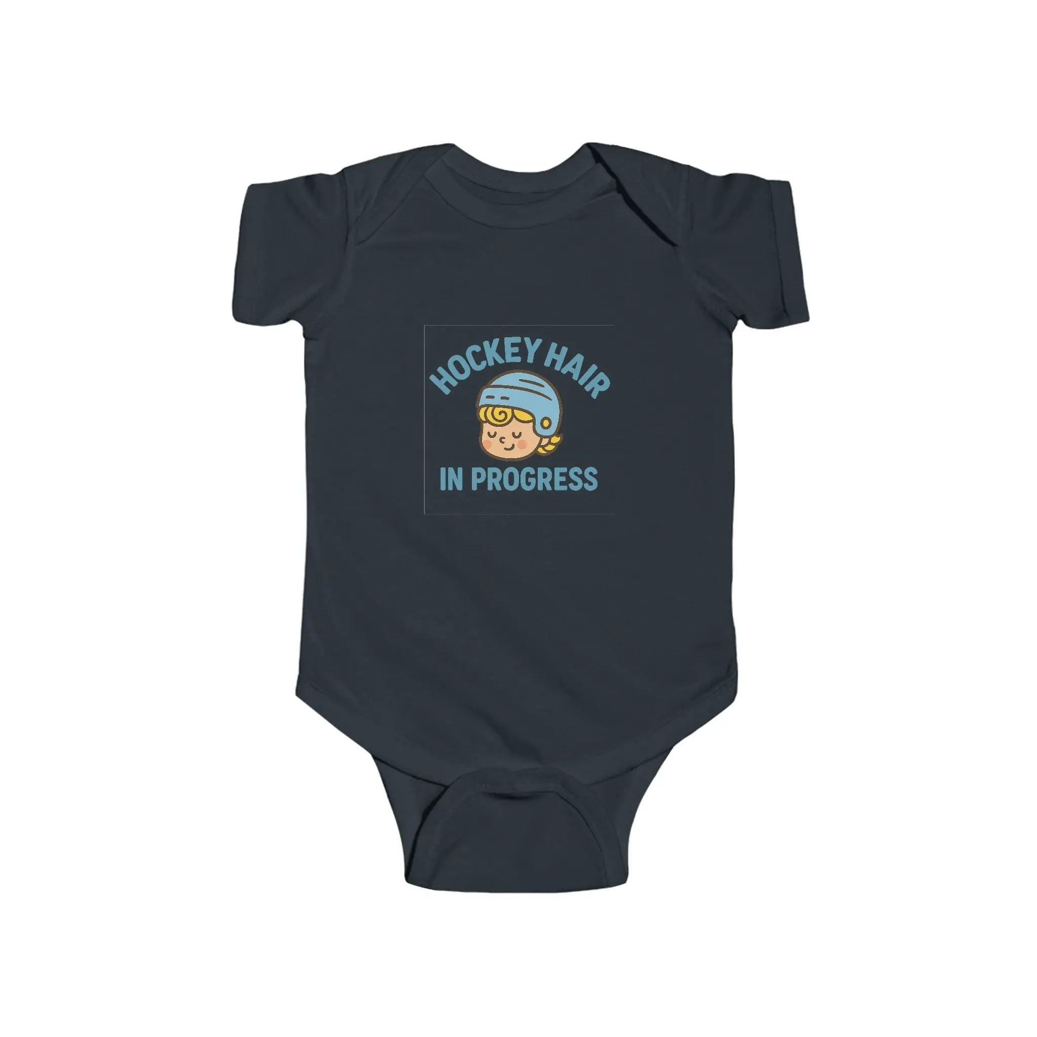 Maple Stick Baby Bodysuit – Hockey Hair in Progress Printify
