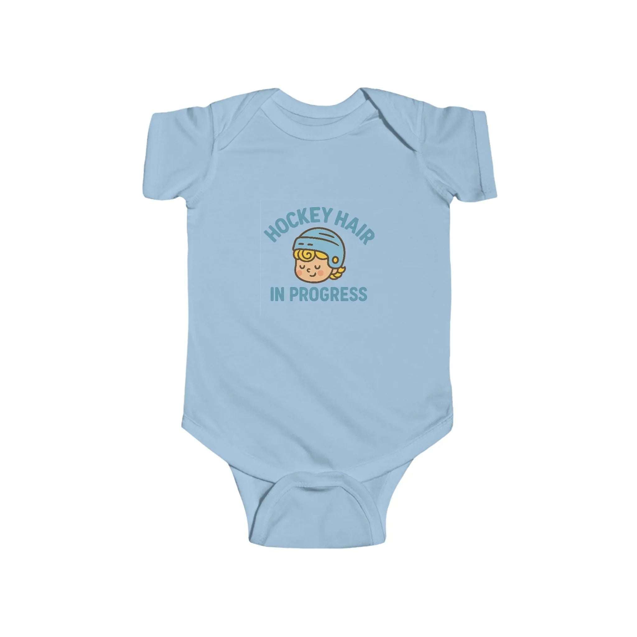 Maple Stick Baby Bodysuit – Hockey Hair in Progress Printify
