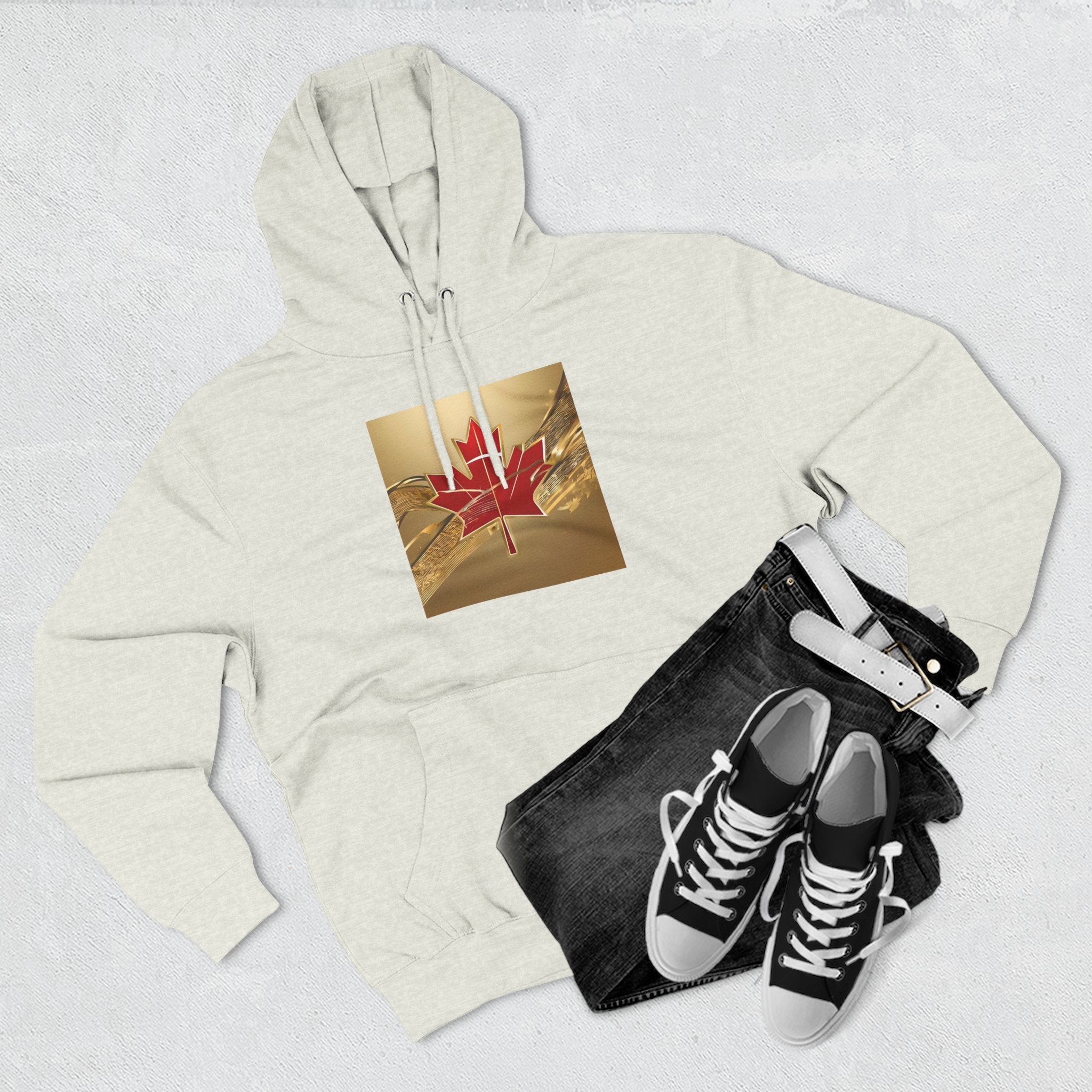 Red Maple Leaf Gold Medal Hoodie | Olympic Canada Sweatshirt