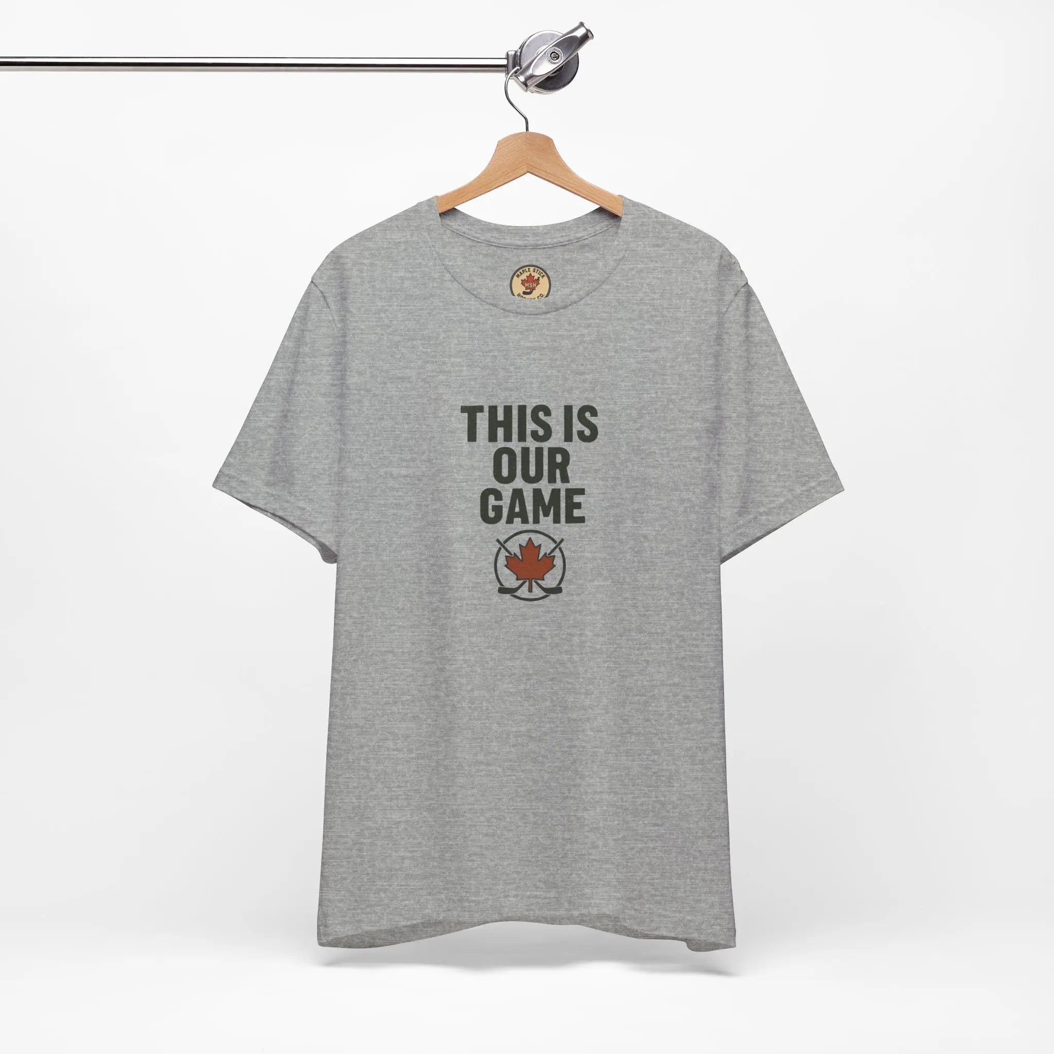Maple Stick Hockey Fan Tee – Game Day Spirit Printify