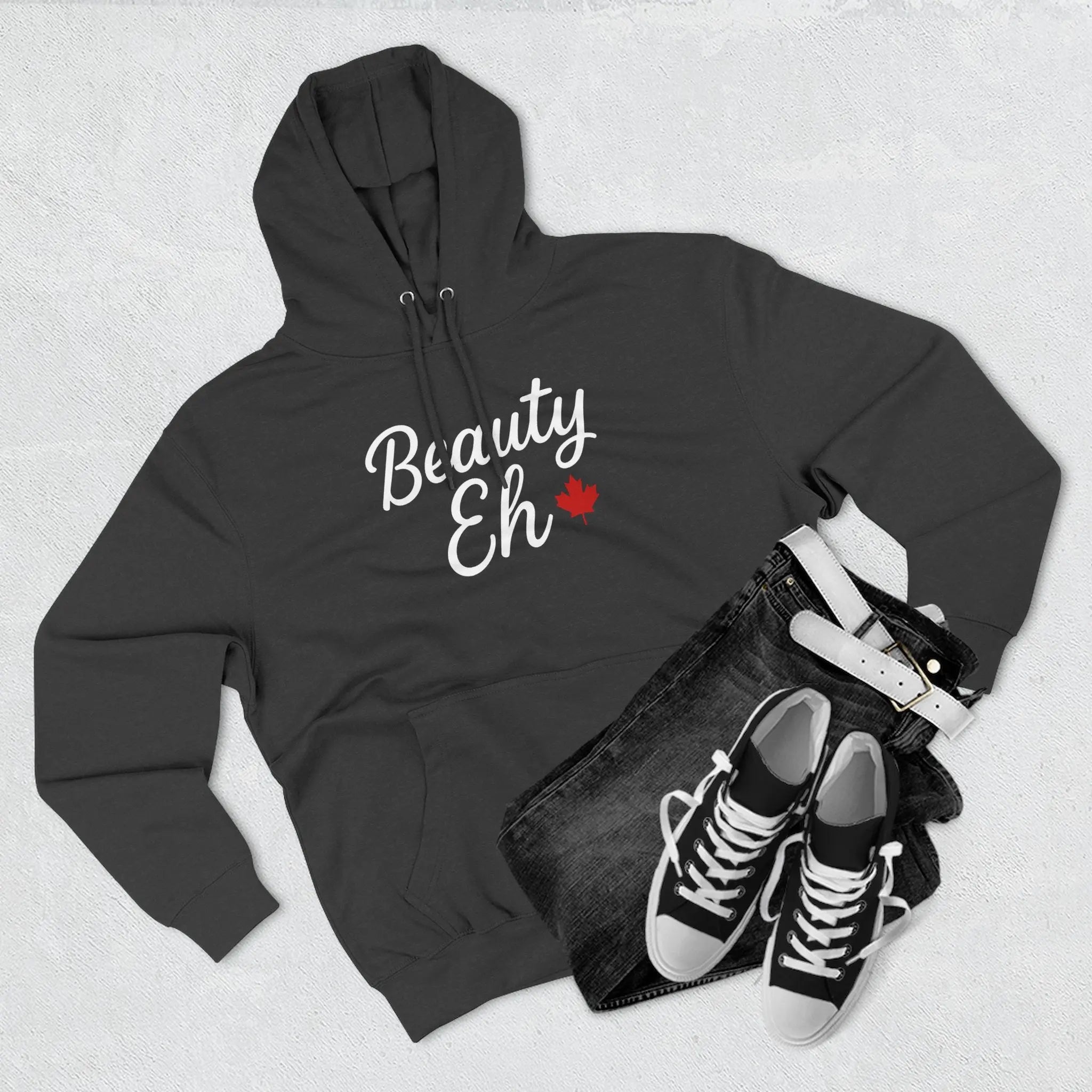 Maple Stick Fleece Hoodie – Canadian Beauty Eh Pullover Printify