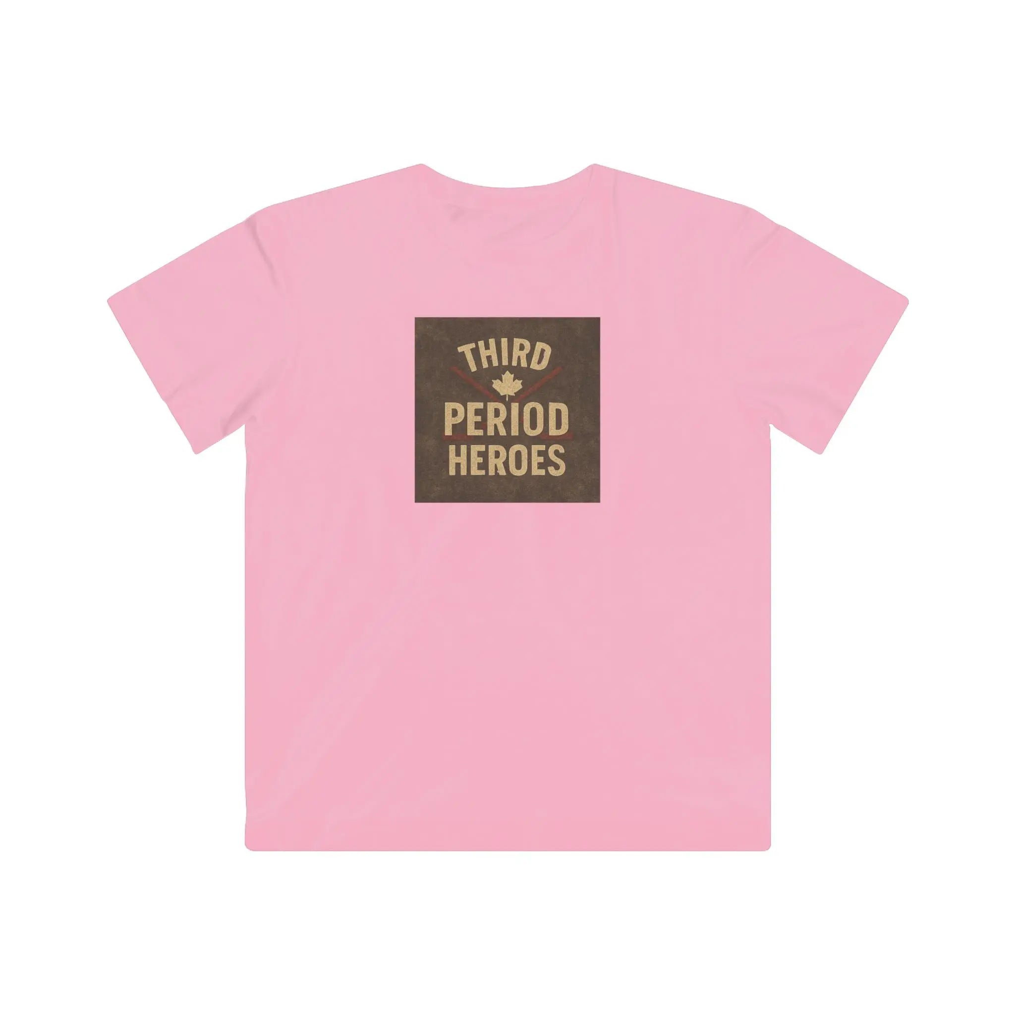 Maple Stick Youth Tee – Third Period Hero, Hockey Game Legend Printify