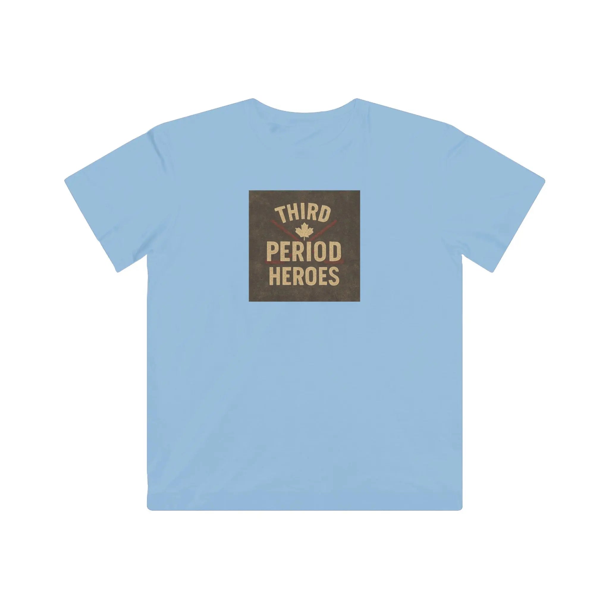 Maple Stick Youth Tee – Third Period Hero, Hockey Game Legend Printify
