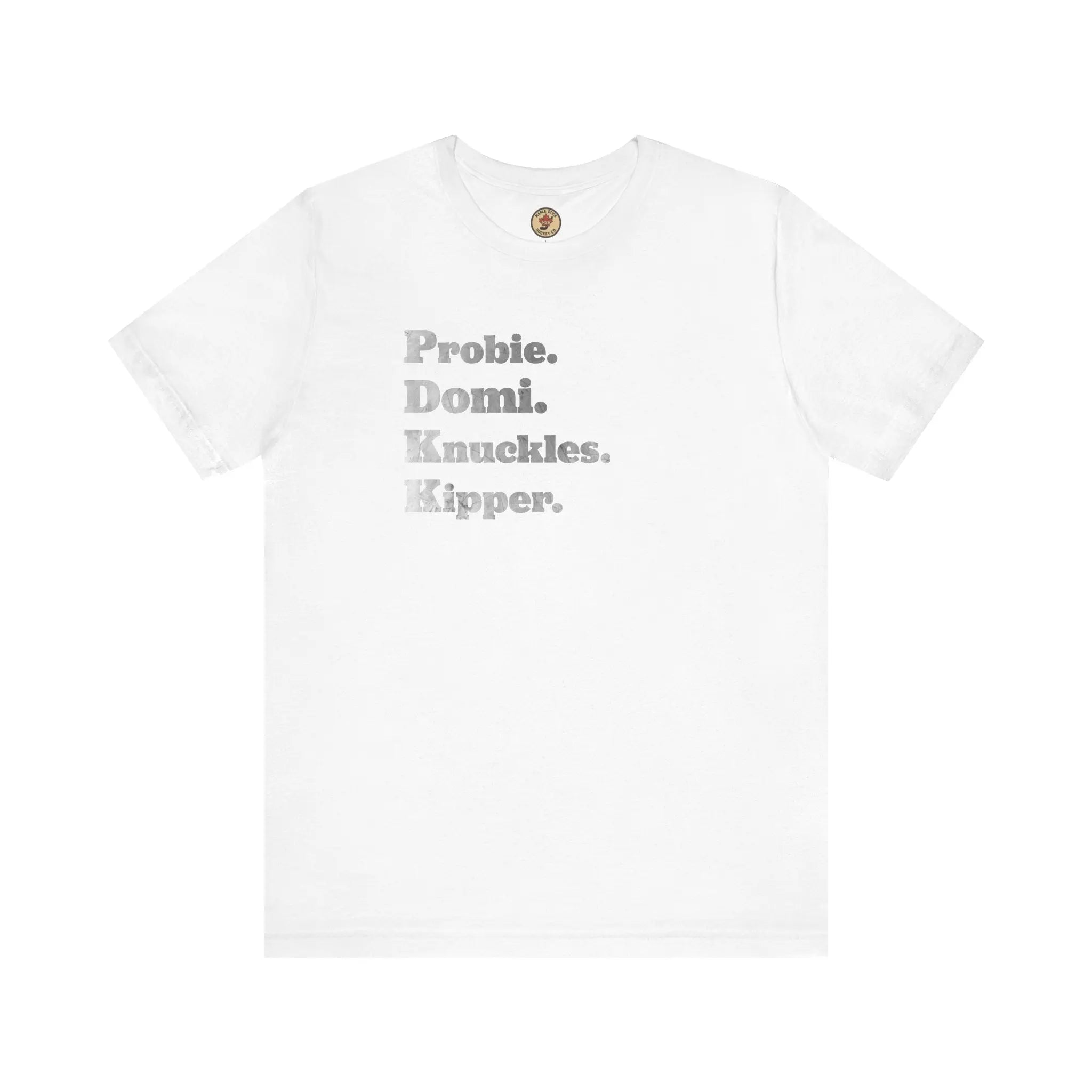 Probie Domi Knuckles Kipper T-Shirt - NHL Hockey Fighters - Maple Stick Hockey Co. - True Fan Printify