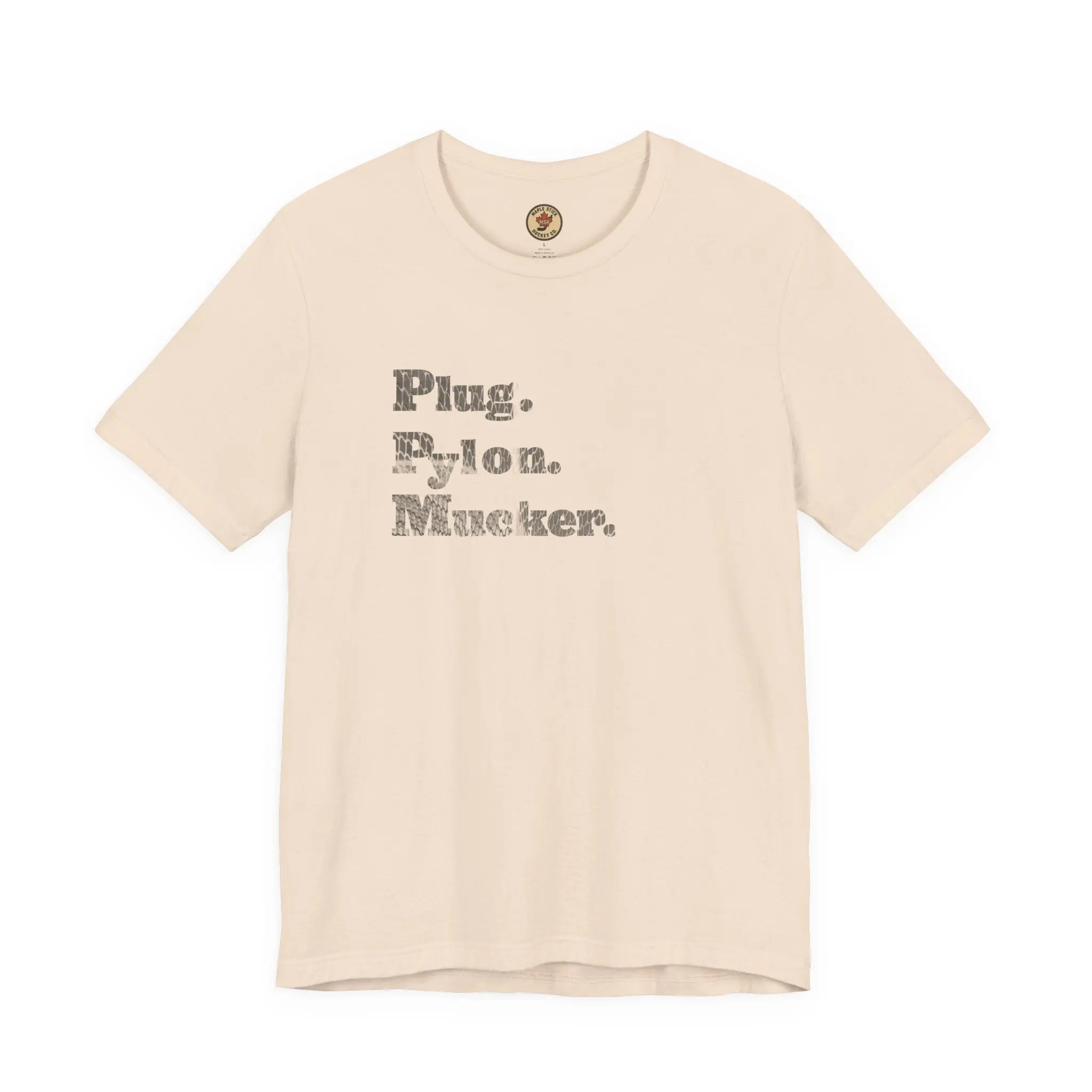 Plug Pylon Mucker T-Shirt - Hockey Hard Worker - Blue Collar Hockey - Maple Stick Hockey - True Fan Gift Printify
