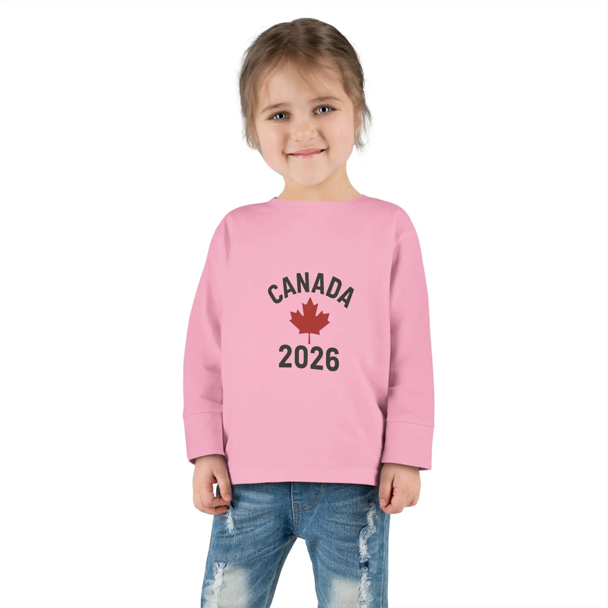 Maple Stick Kids Sweatshirt – Canada 2026 Olympic Hockey Edition Printify
