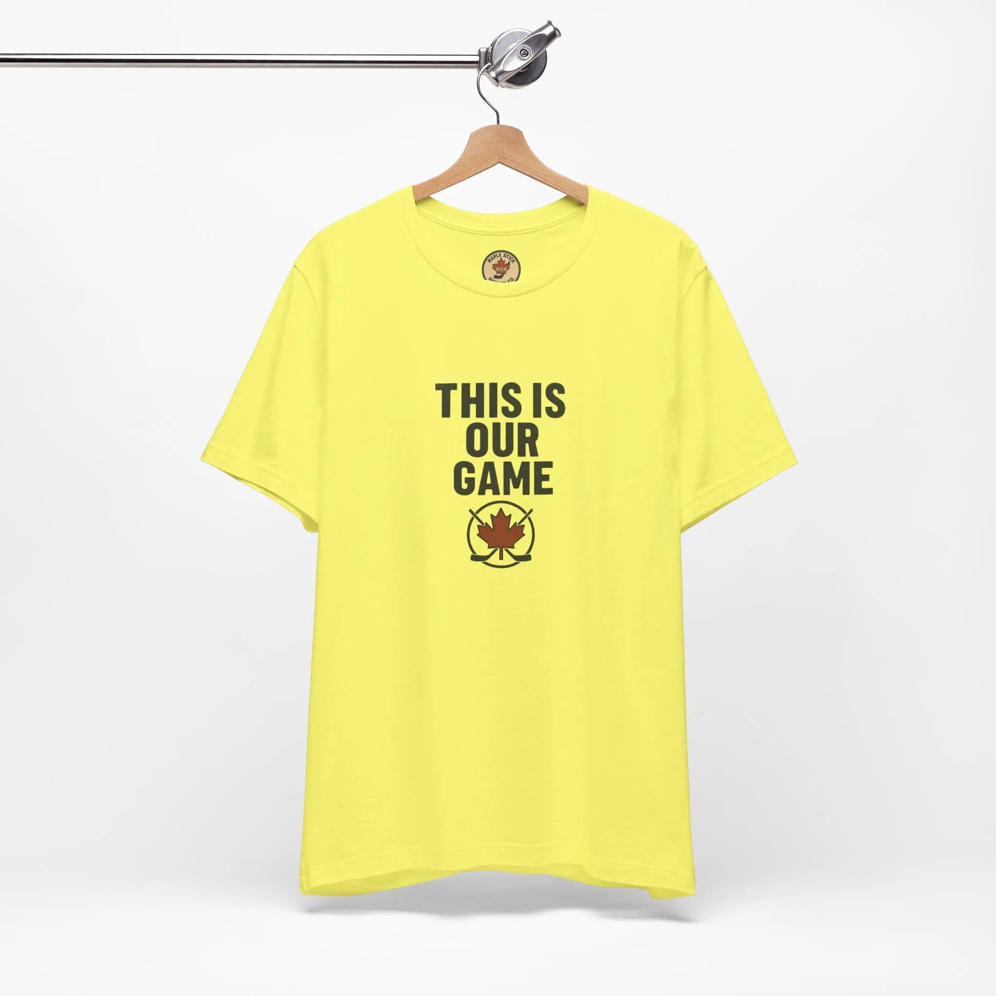 Maple Stick Hockey Fan Tee – Game Day Spirit Printify