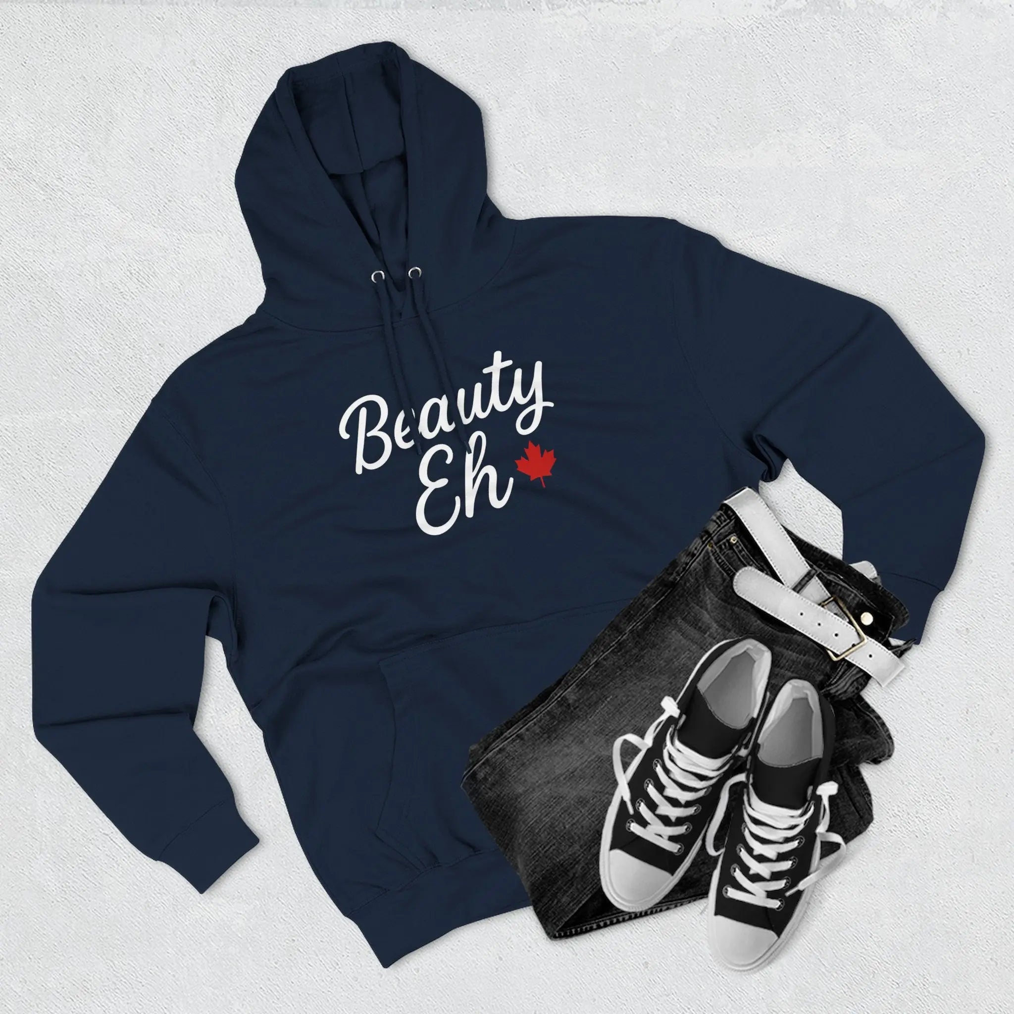 Maple Stick Fleece Hoodie – Canadian Beauty Eh Pullover Printify