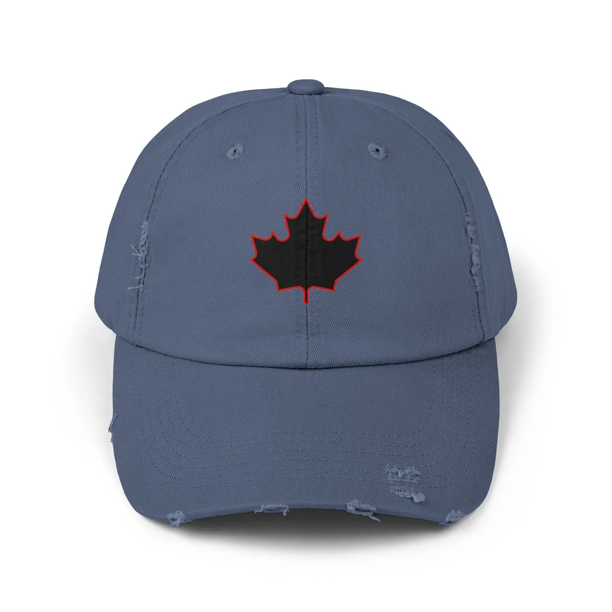 Maple Stick Distressed Hockey Cap – Retro Canadian Style Printify