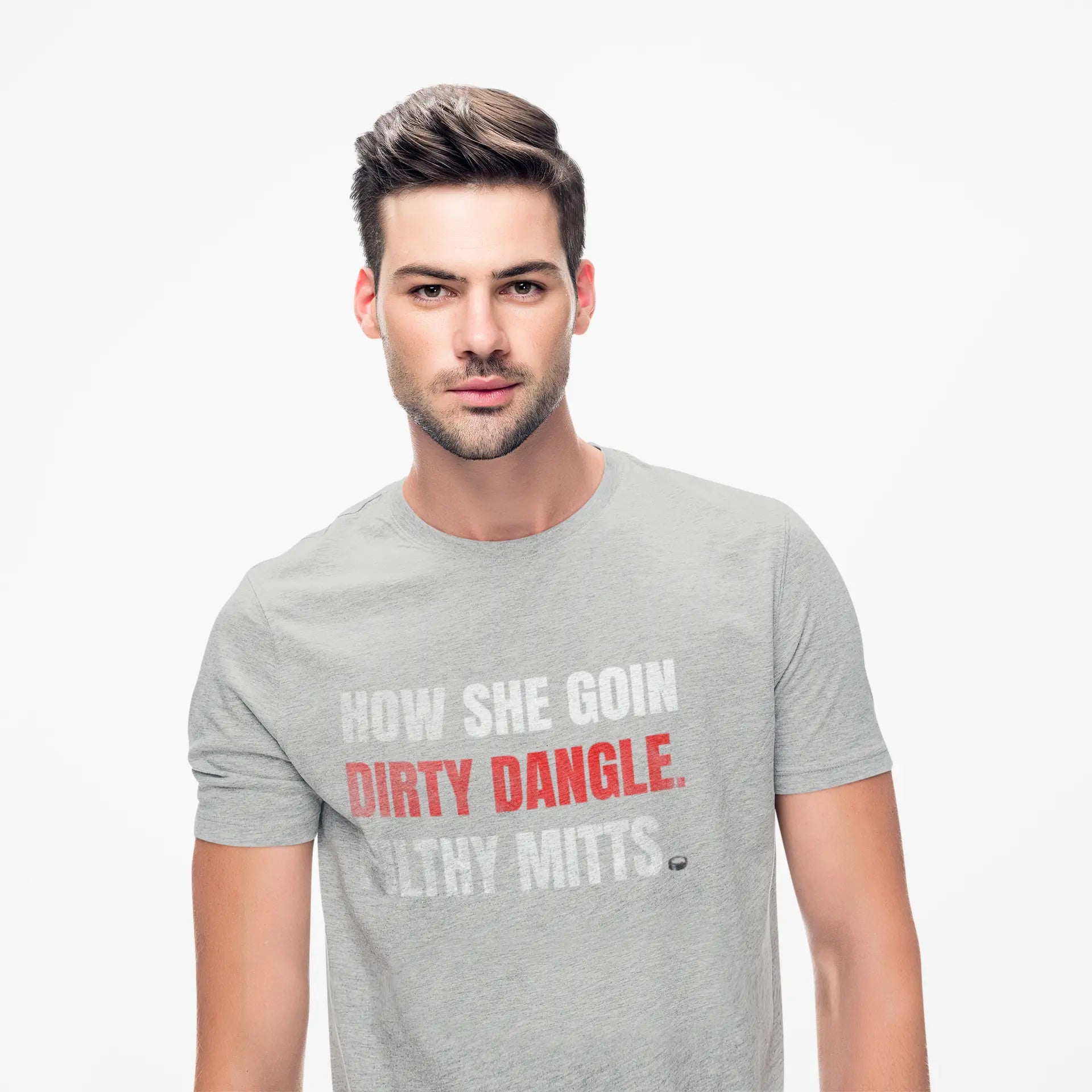 How She Goin Dirty Dangle Filthy Mitts T-Shirt - Skilled Player - Maple Stick Hockey Co. - True Fan Printify