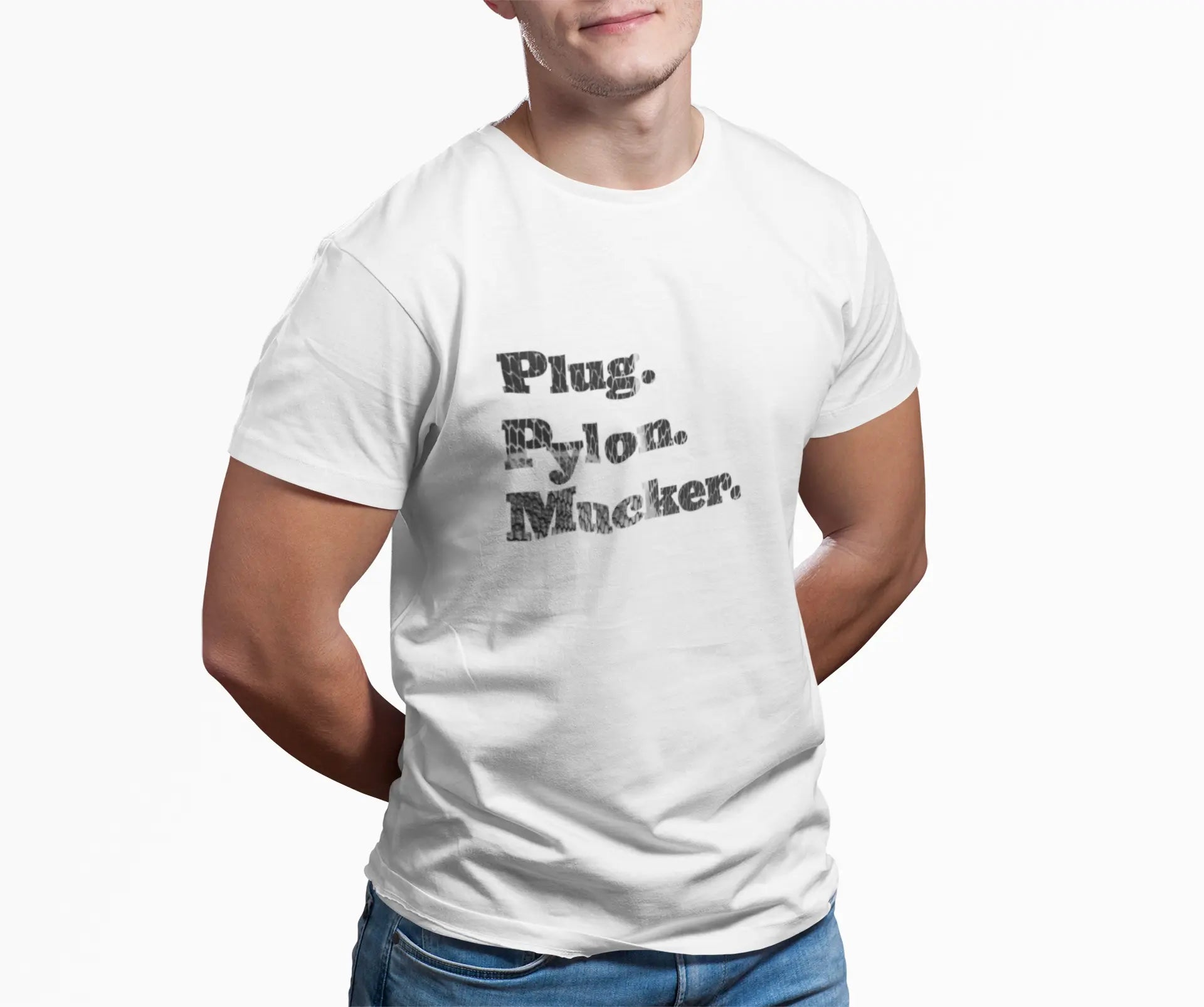 Plug Pylon Mucker T-Shirt - Hockey Hard Worker - Blue Collar Hockey - Maple Stick Hockey - True Fan Gift Printify