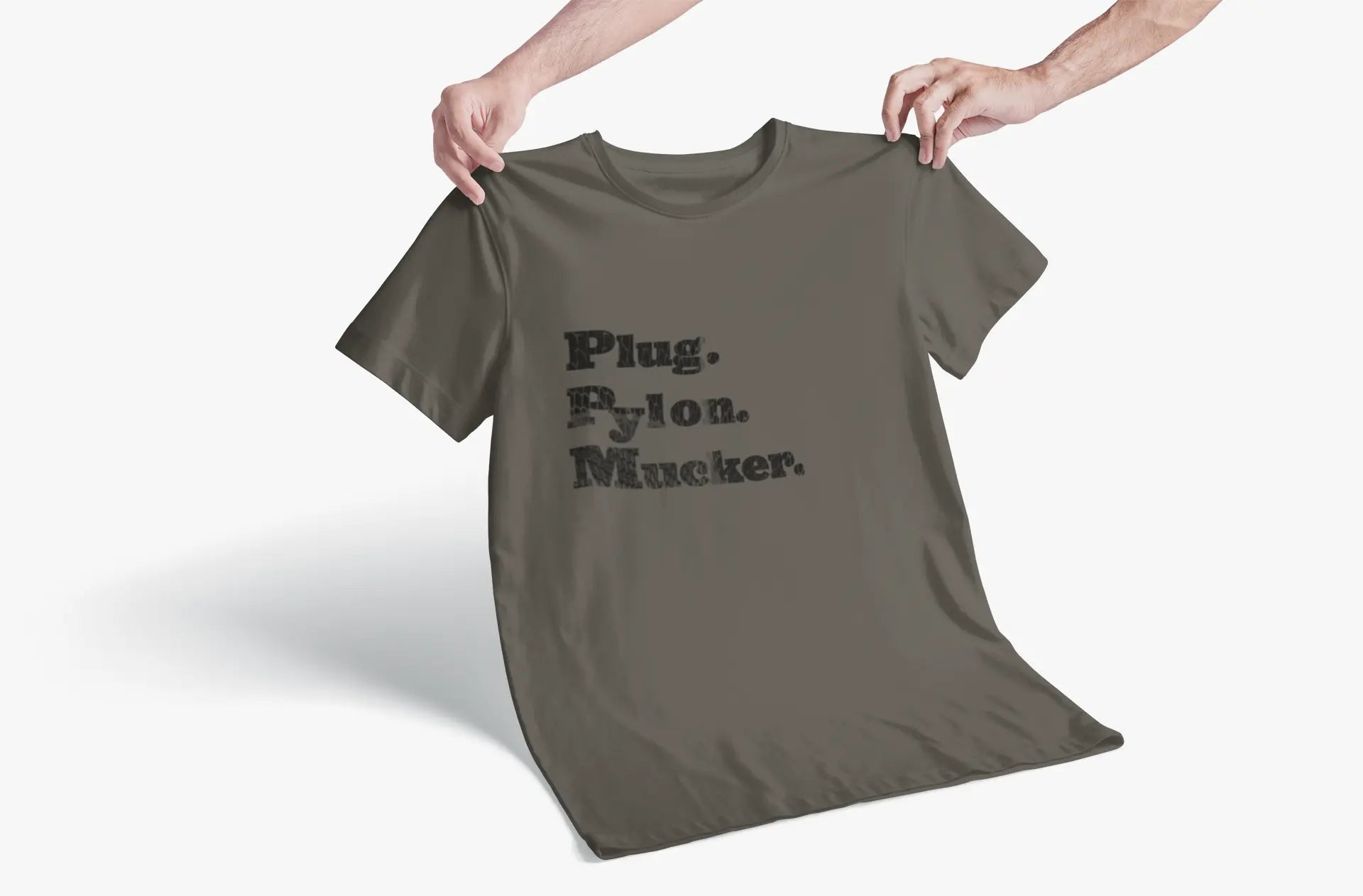 Plug Pylon Mucker T-Shirt - Hockey Hard Worker - Blue Collar Hockey - Maple Stick Hockey - True Fan Gift Printify