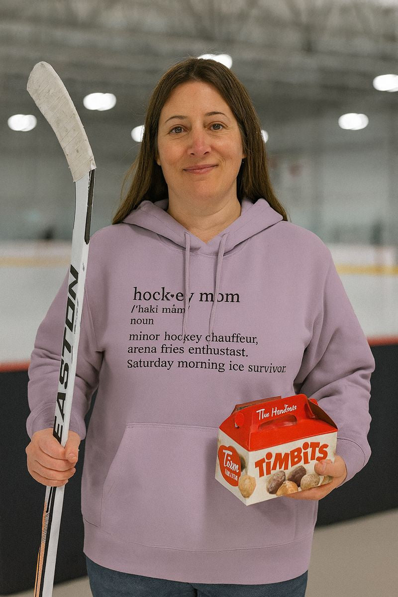 Hockey Mom Definition Hoodie | Hockey Mom Pullover, Arena Chauffeur, Saturday Ice Survivor