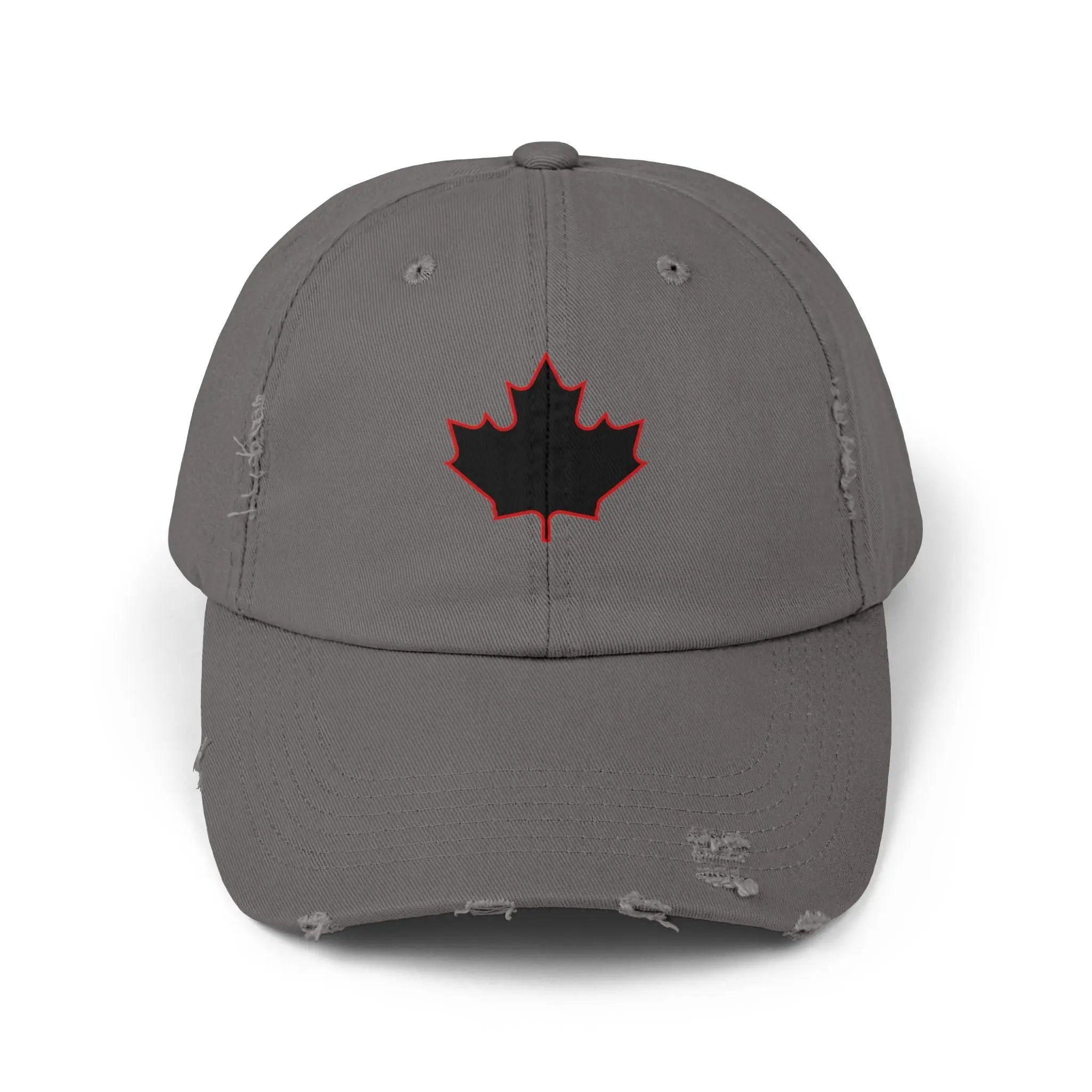 Maple Stick Distressed Hockey Cap – Retro Canadian Style Printify