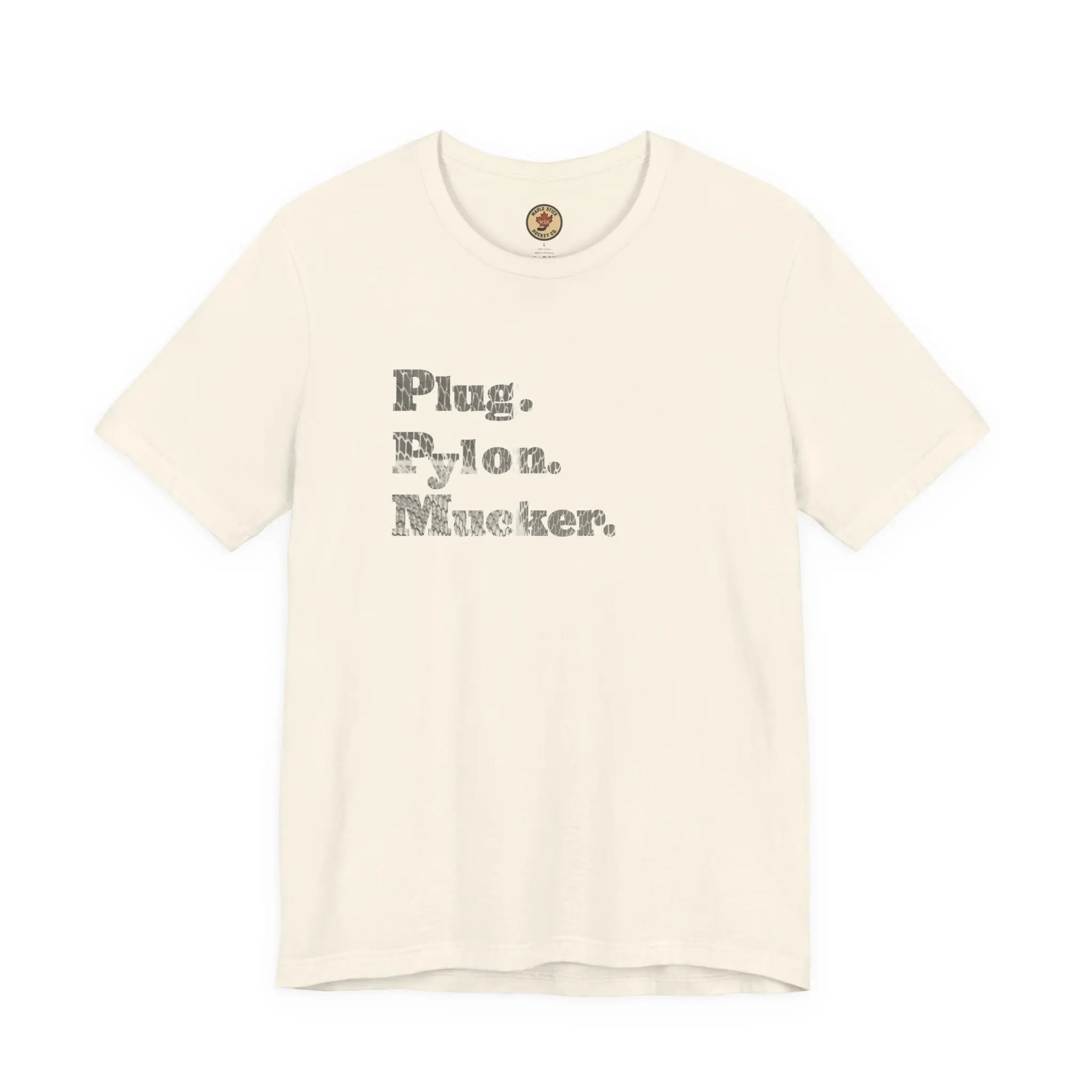 Plug Pylon Mucker T-Shirt - Hockey Hard Worker - Blue Collar Hockey - Maple Stick Hockey - True Fan Gift Printify