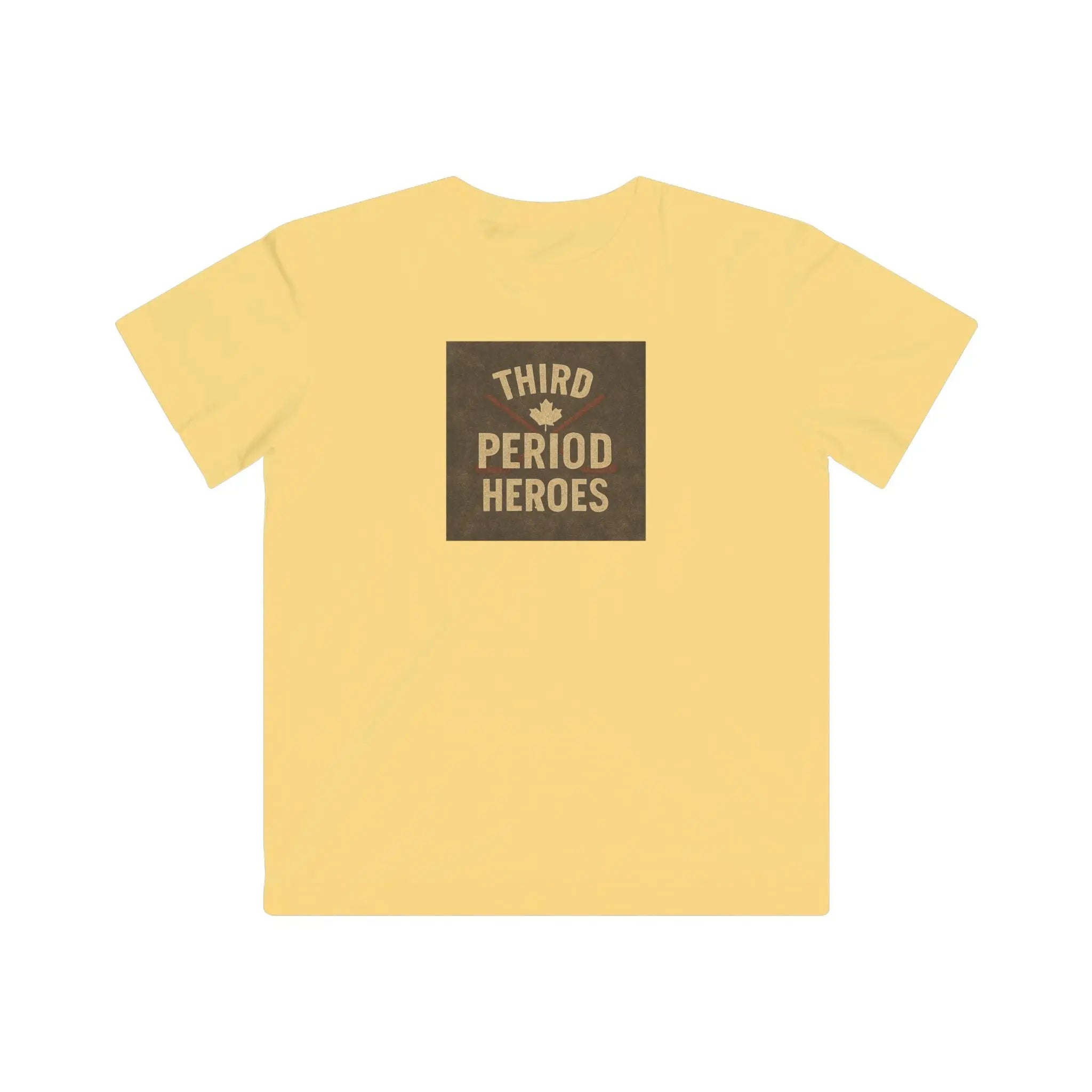 Maple Stick Youth Tee – Third Period Hero, Hockey Game Legend Printify