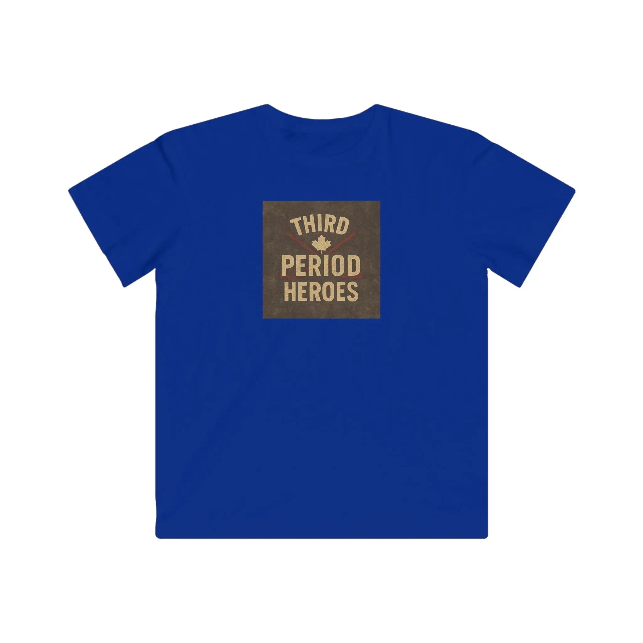 Maple Stick Youth Tee – Third Period Hero, Hockey Game Legend Printify