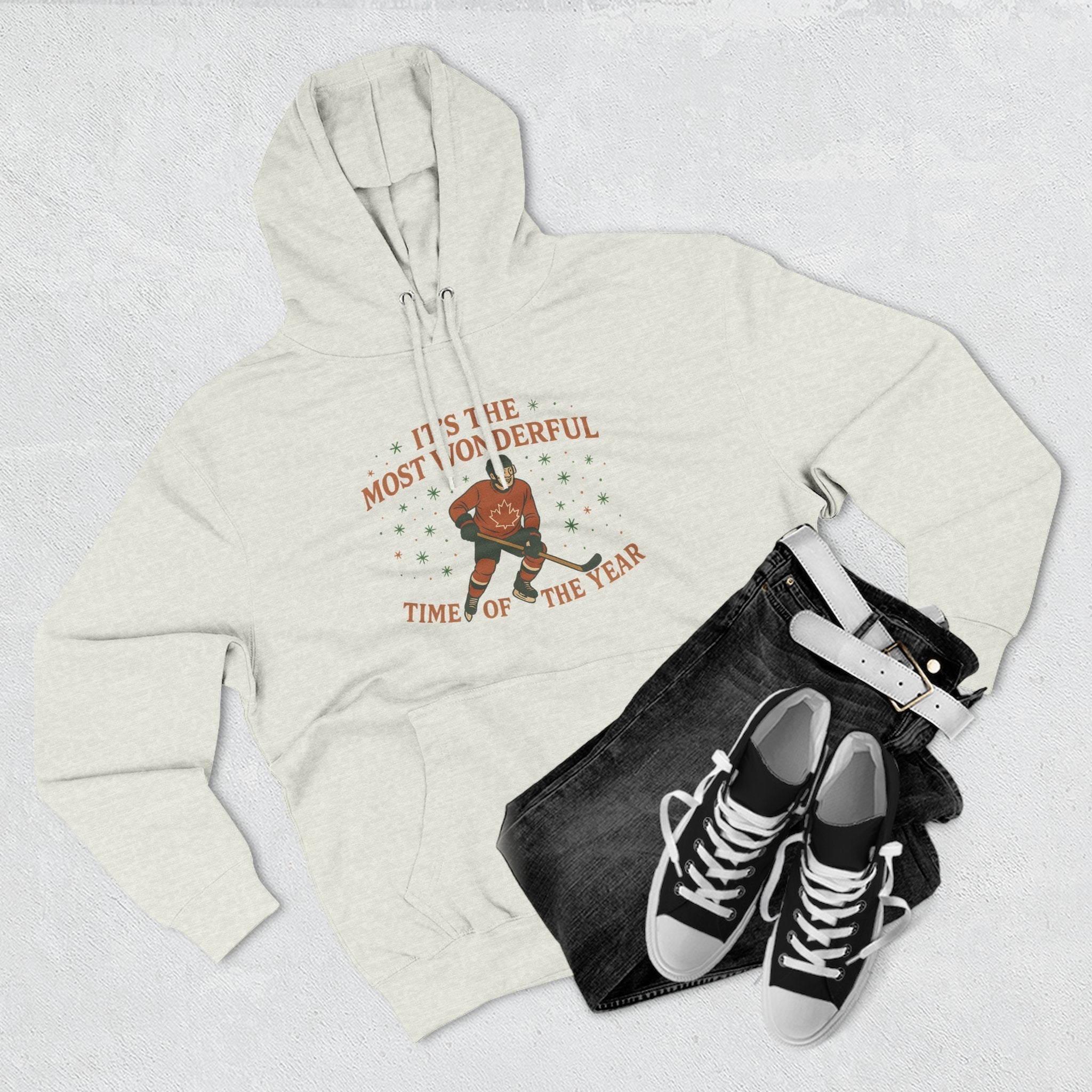 Hockey Canada World Juniors 'It's the Most Wonderful Time of the Year', Winter Sweater, Christmas Apparel Printify