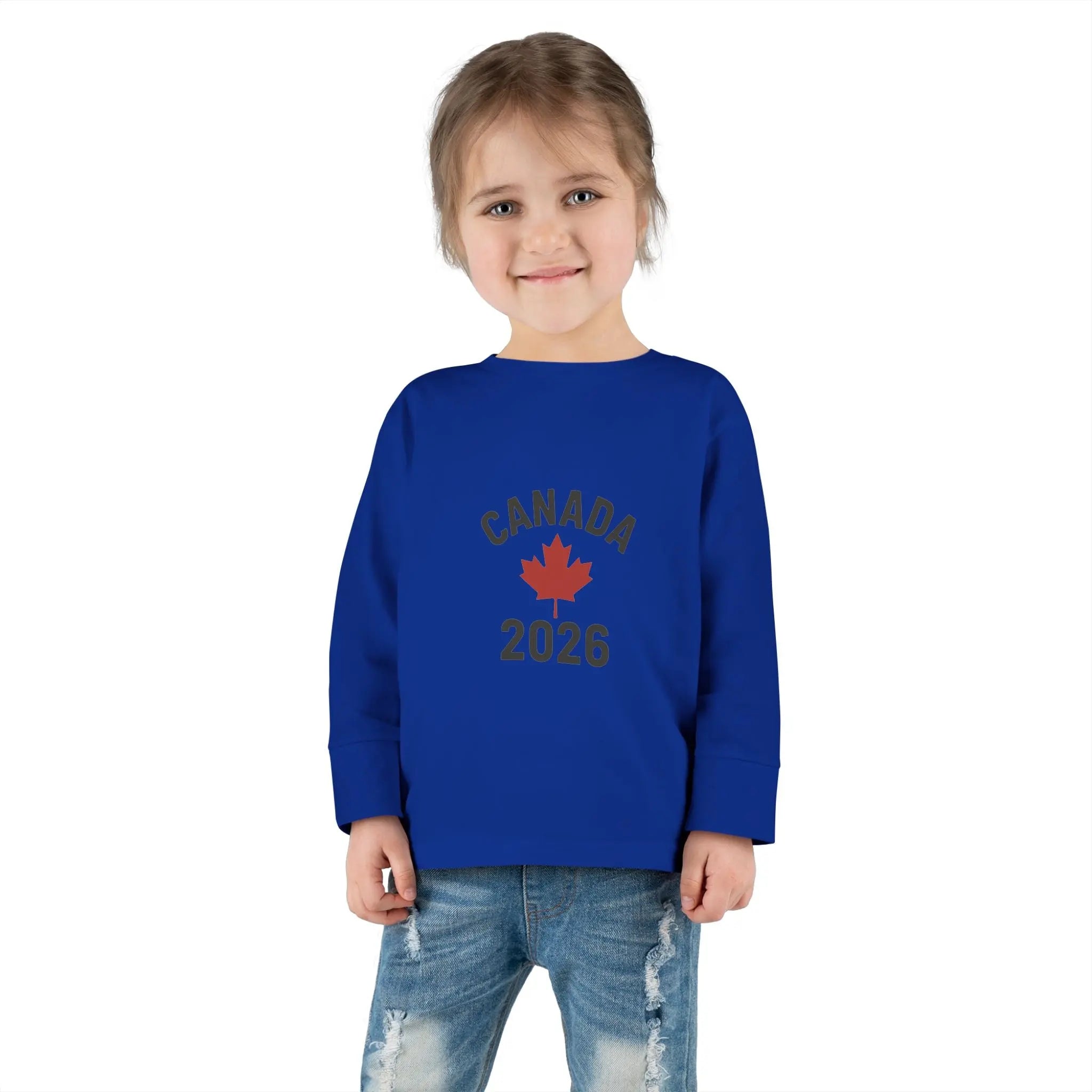 Maple Stick Kids Sweatshirt – Canada 2026 Olympic Hockey Edition Printify