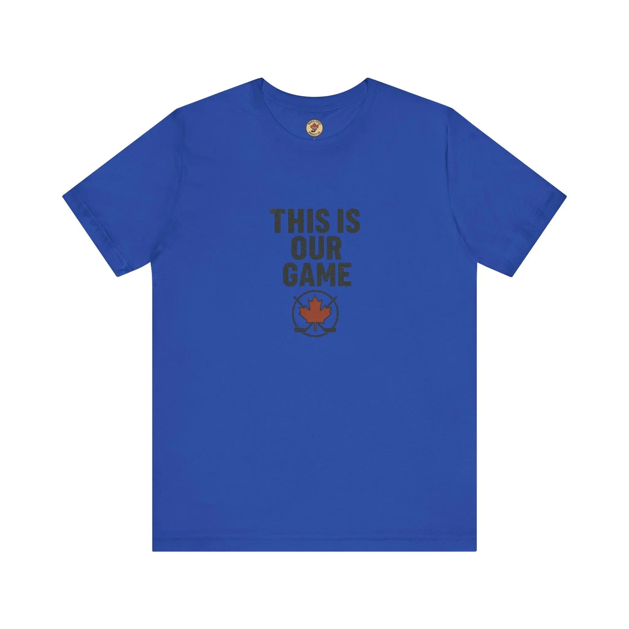 Canada Maple Leaf Hockey T-Shirt – This Is Our Game Tee Printify