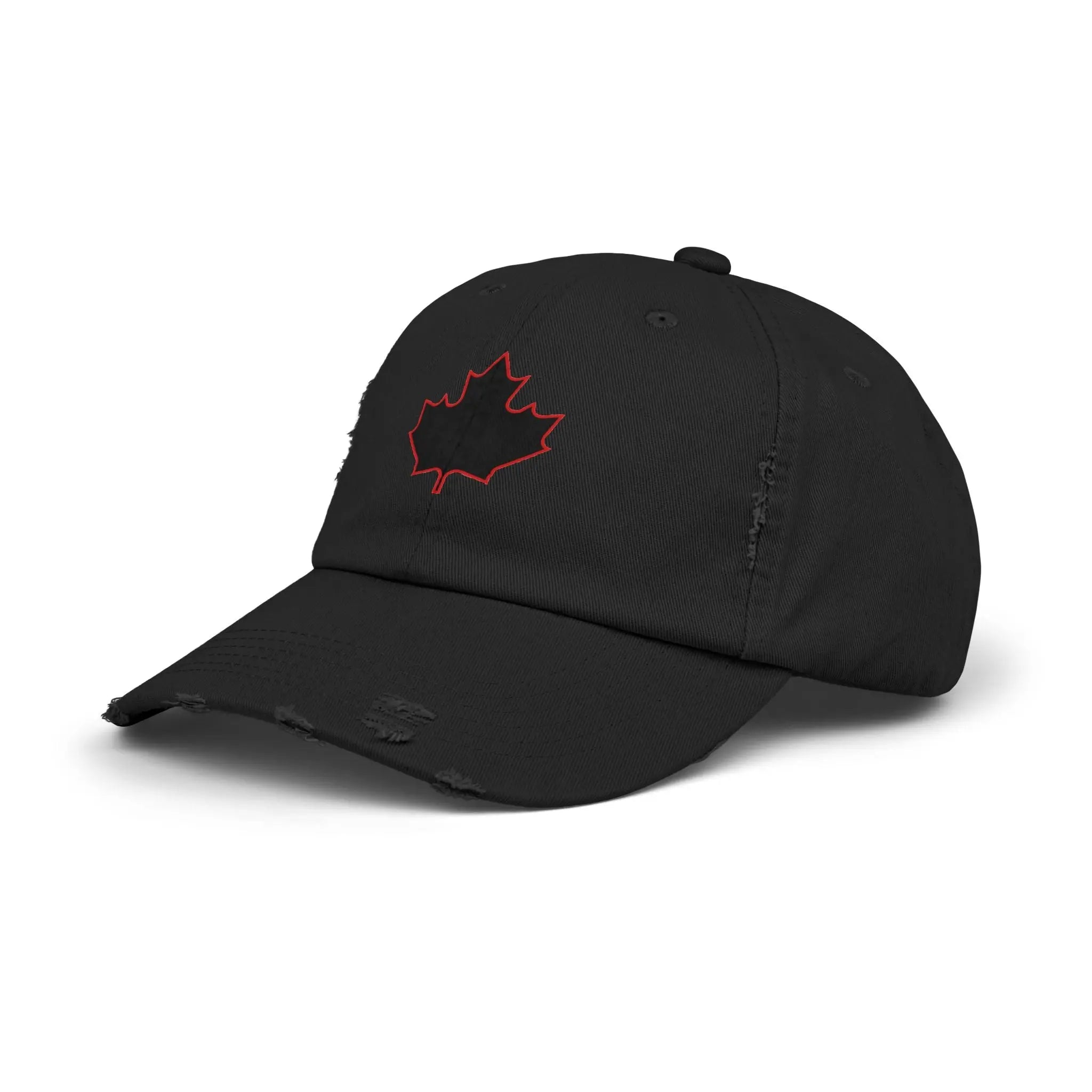 Maple Stick Distressed Hockey Cap – Retro Canadian Style Printify