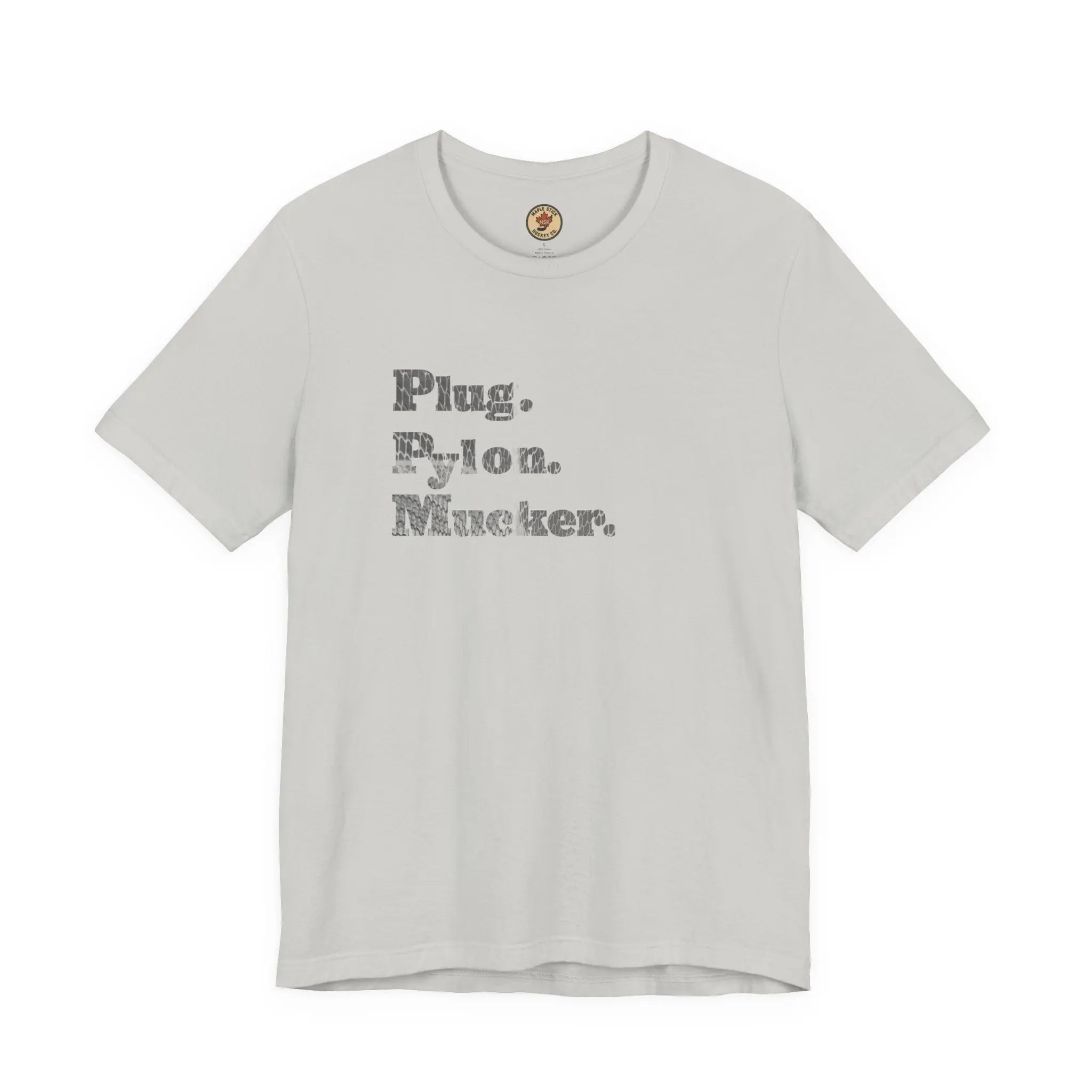 Plug Pylon Mucker T-Shirt - Hockey Hard Worker - Blue Collar Hockey - Maple Stick Hockey - True Fan Gift Printify