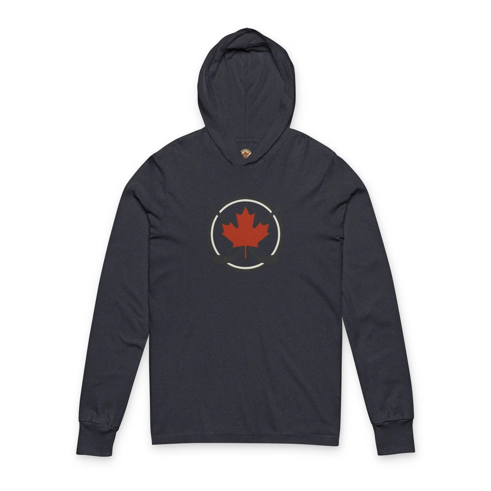 Maple Stick Hockey Heritage Hoodie – Vintage Circle Logo Printify