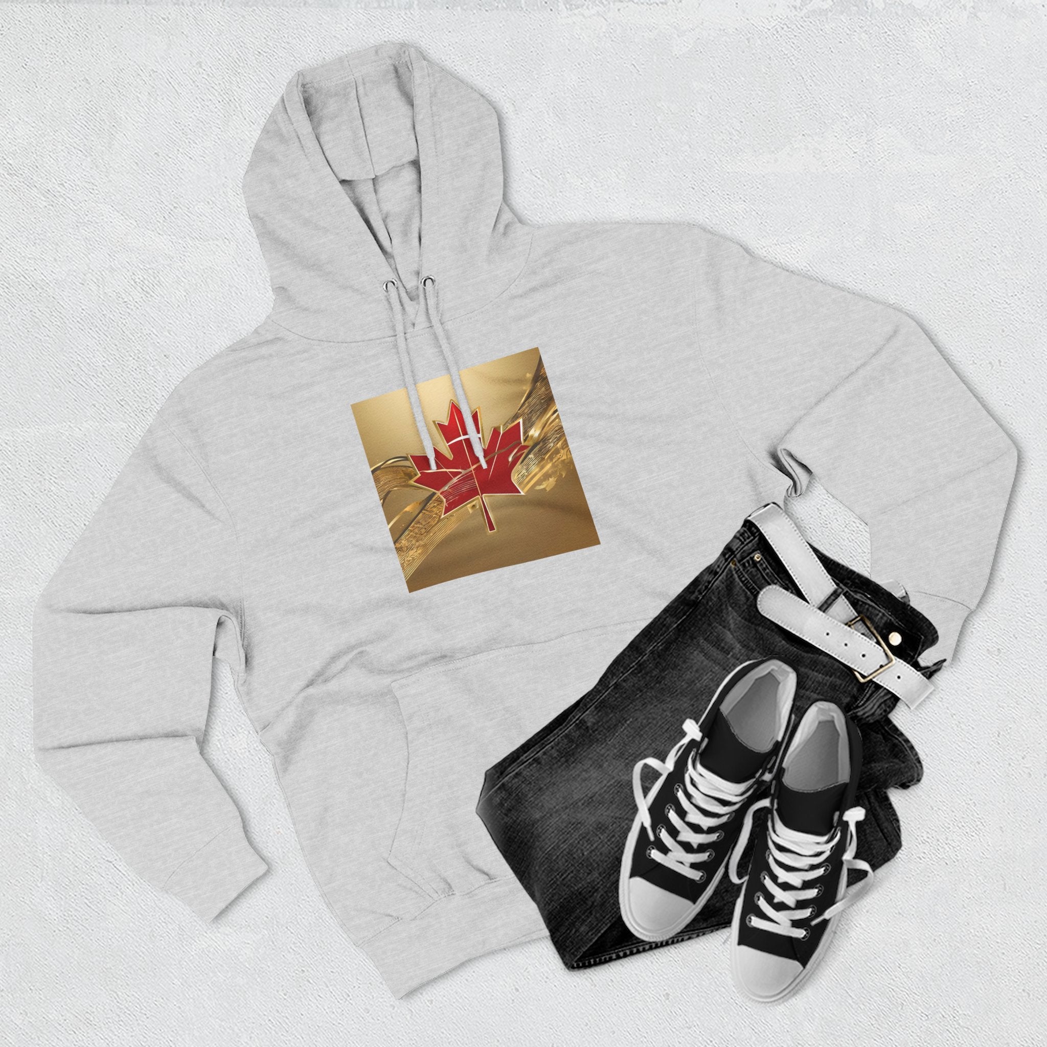 Red Maple Leaf Gold Medal Hoodie | Olympic Canada Sweatshirt