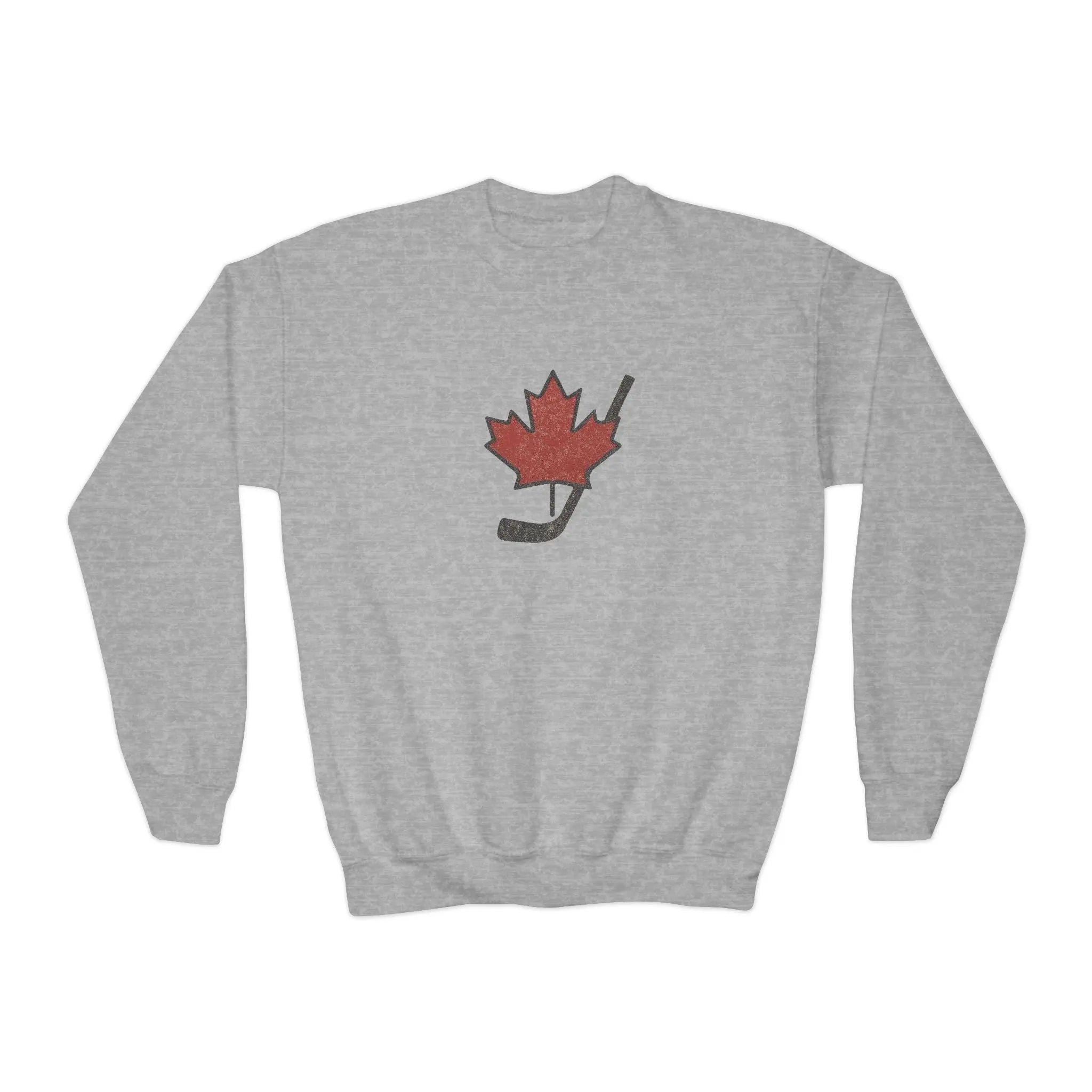 Maple Stick Youth Crewneck Sweatshirt – Maple Leaf Pride Printify