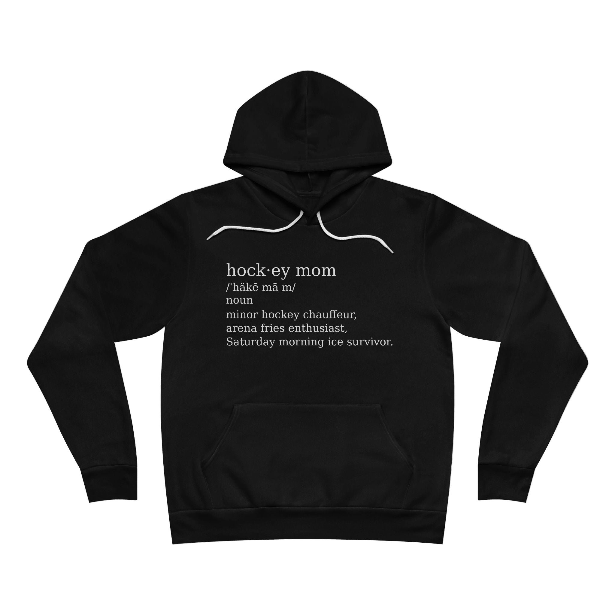 Hockey Mom Definition Hoodie | Hockey Mom Pullover, Arena Chauffeur, Saturday Ice Survivor