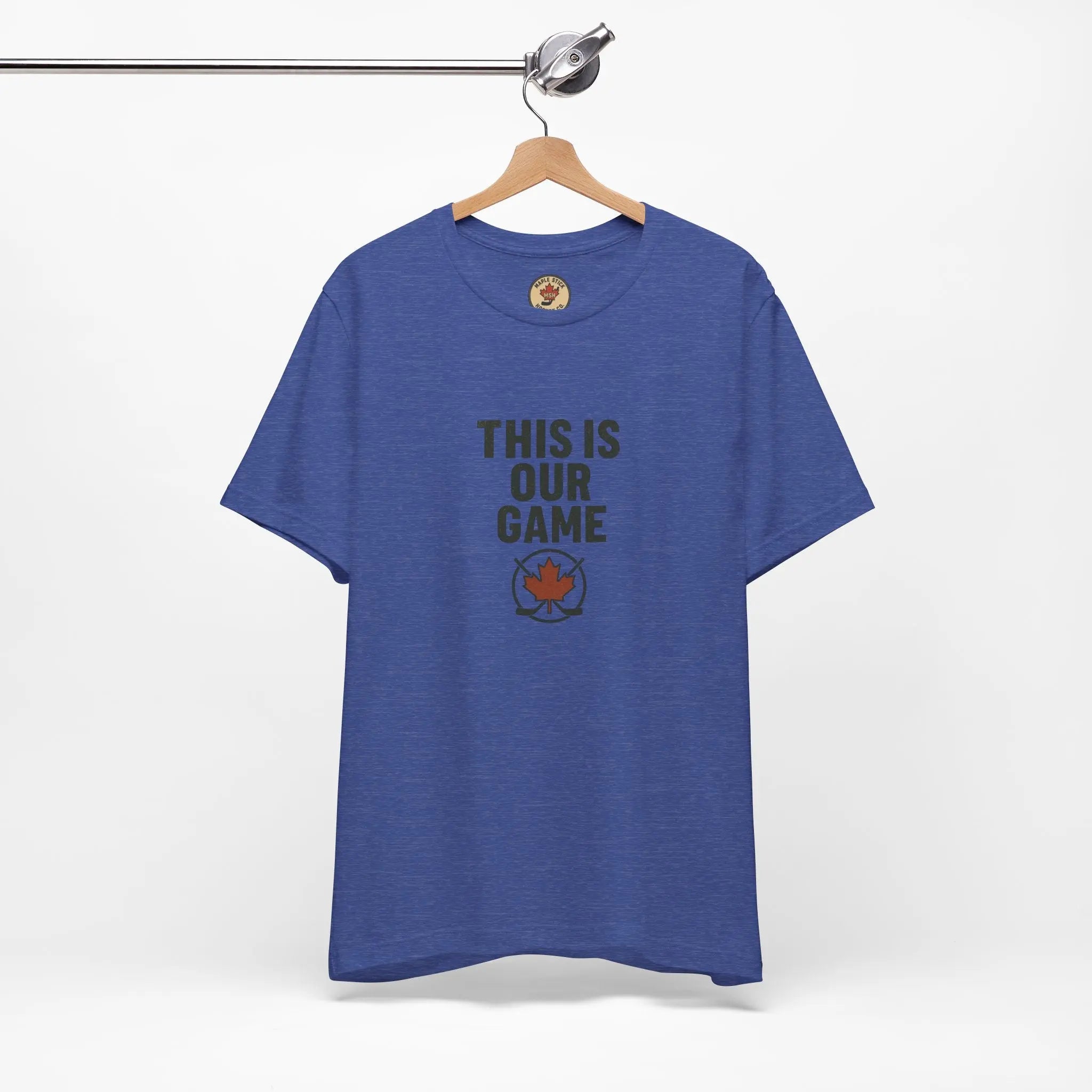 Maple Stick Hockey Fan Tee – Game Day Spirit Printify