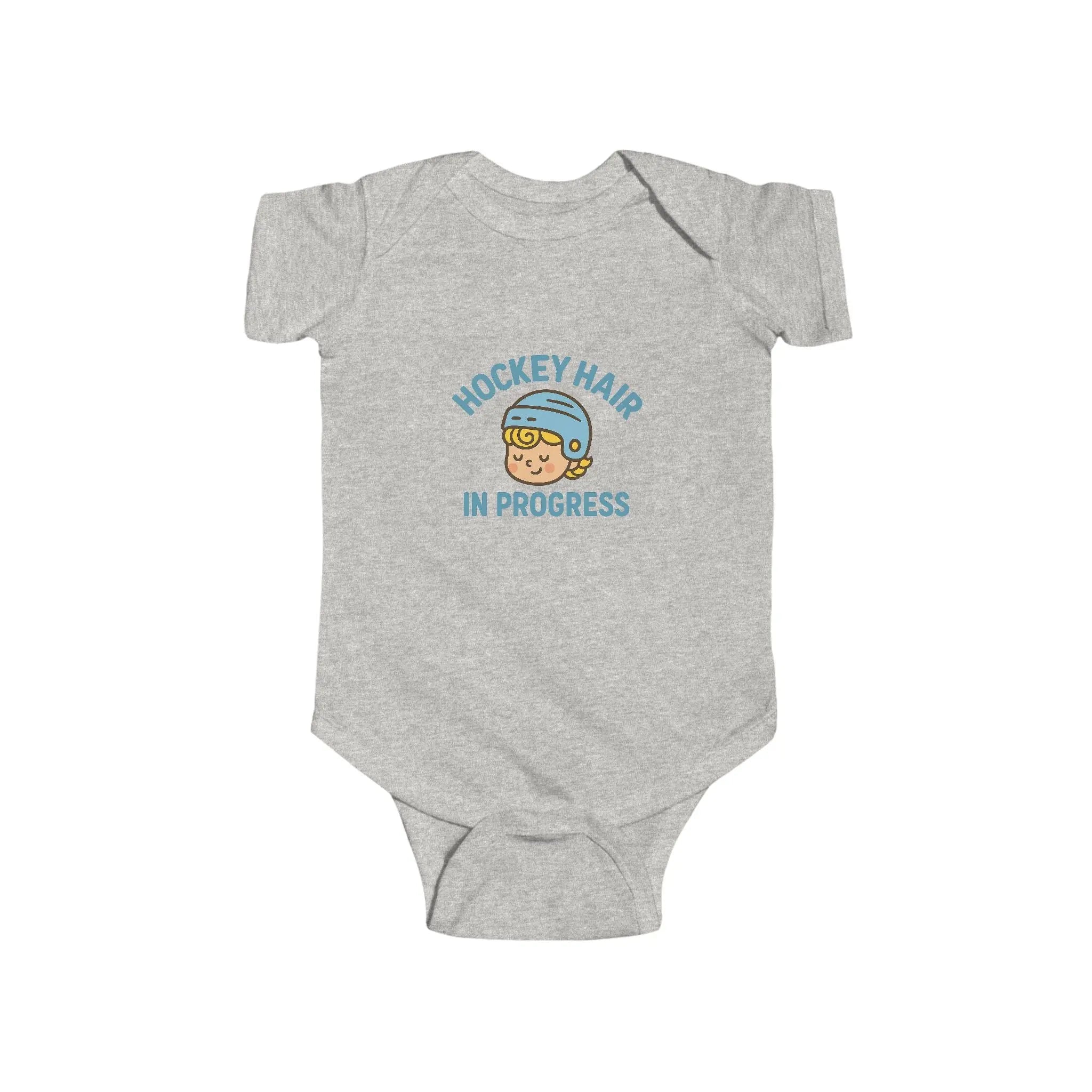 Maple Stick Baby Bodysuit – Hockey Hair in Progress Printify