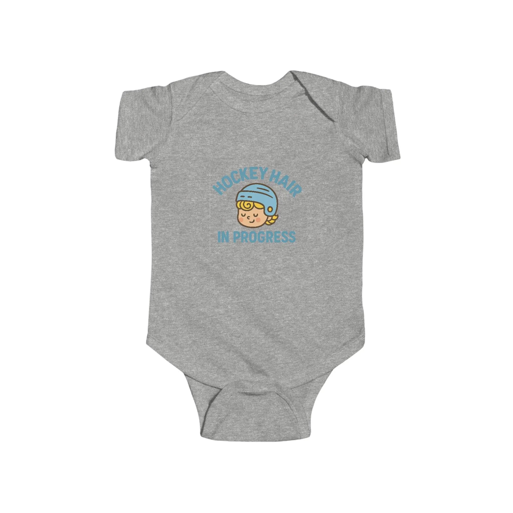 Maple Stick Baby Bodysuit – Hockey Hair in Progress Printify