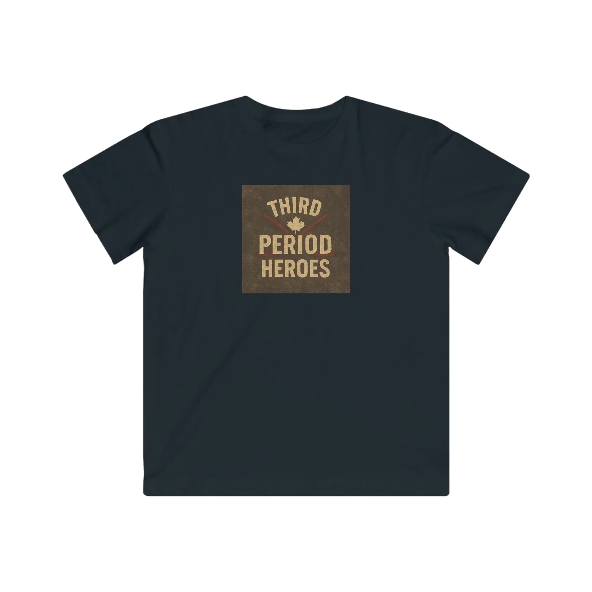 Maple Stick Youth Tee – Third Period Hero, Hockey Game Legend Printify