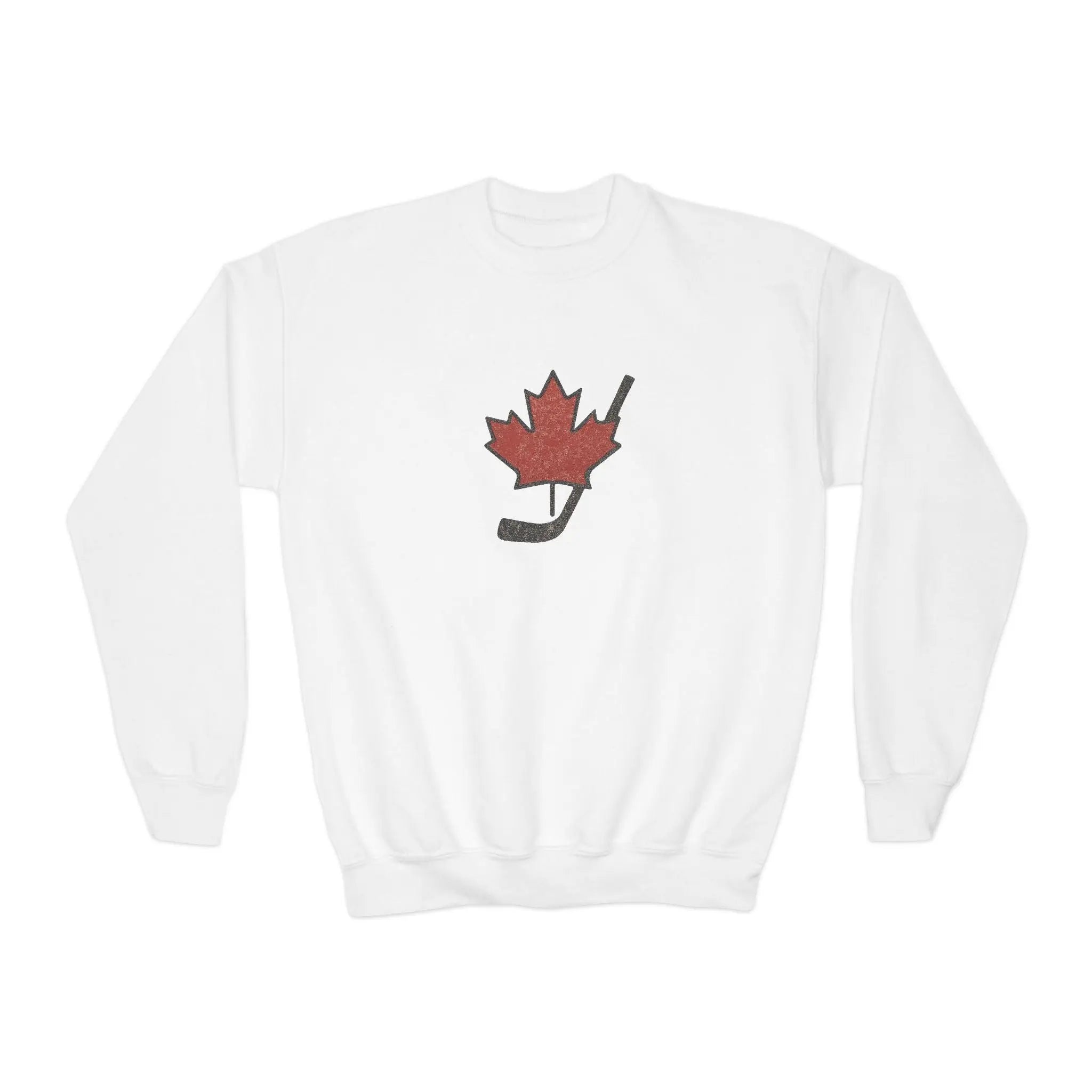 Maple Stick Youth Crewneck Sweatshirt – Maple Leaf Pride Printify