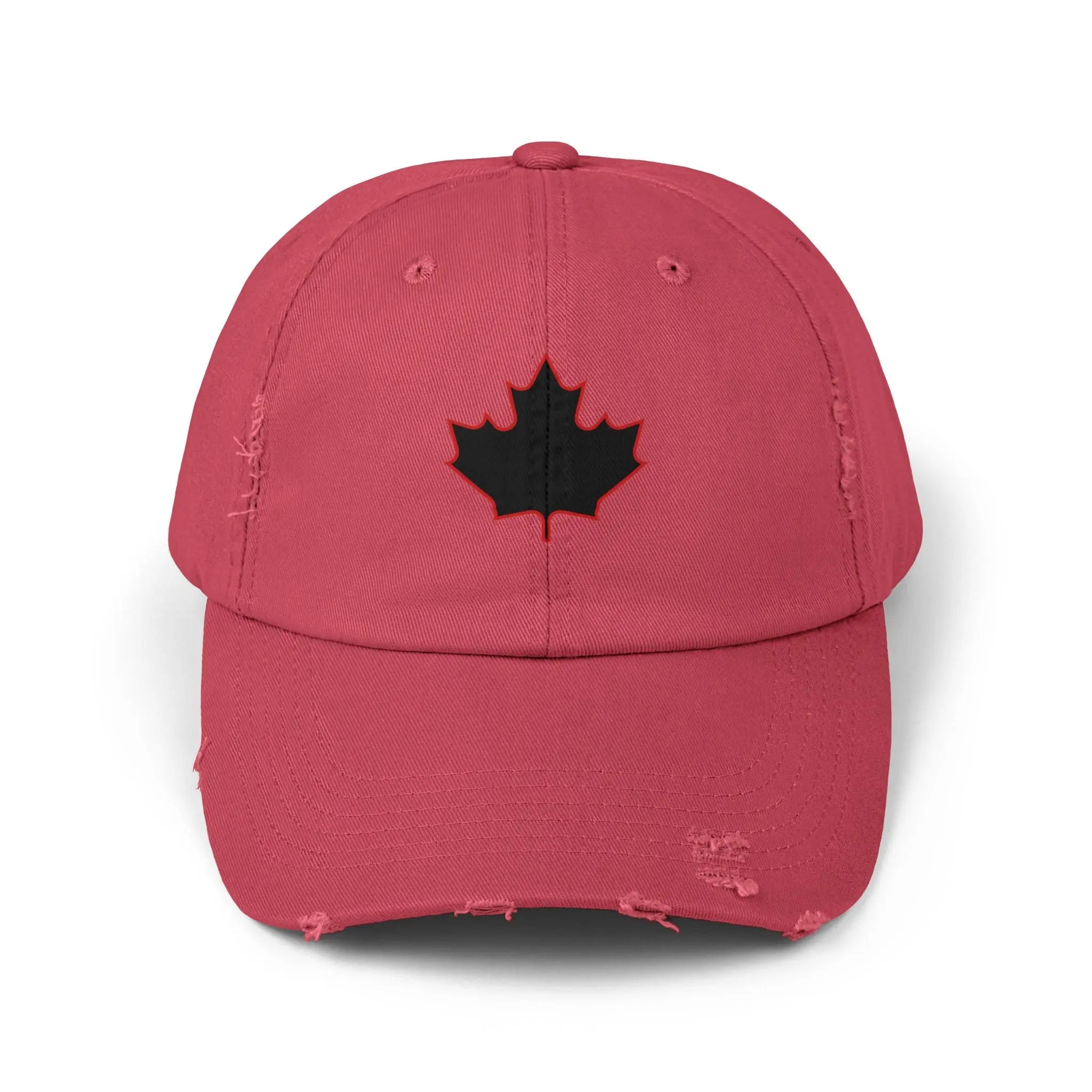 Maple Stick Distressed Hockey Cap – Retro Canadian Style Printify