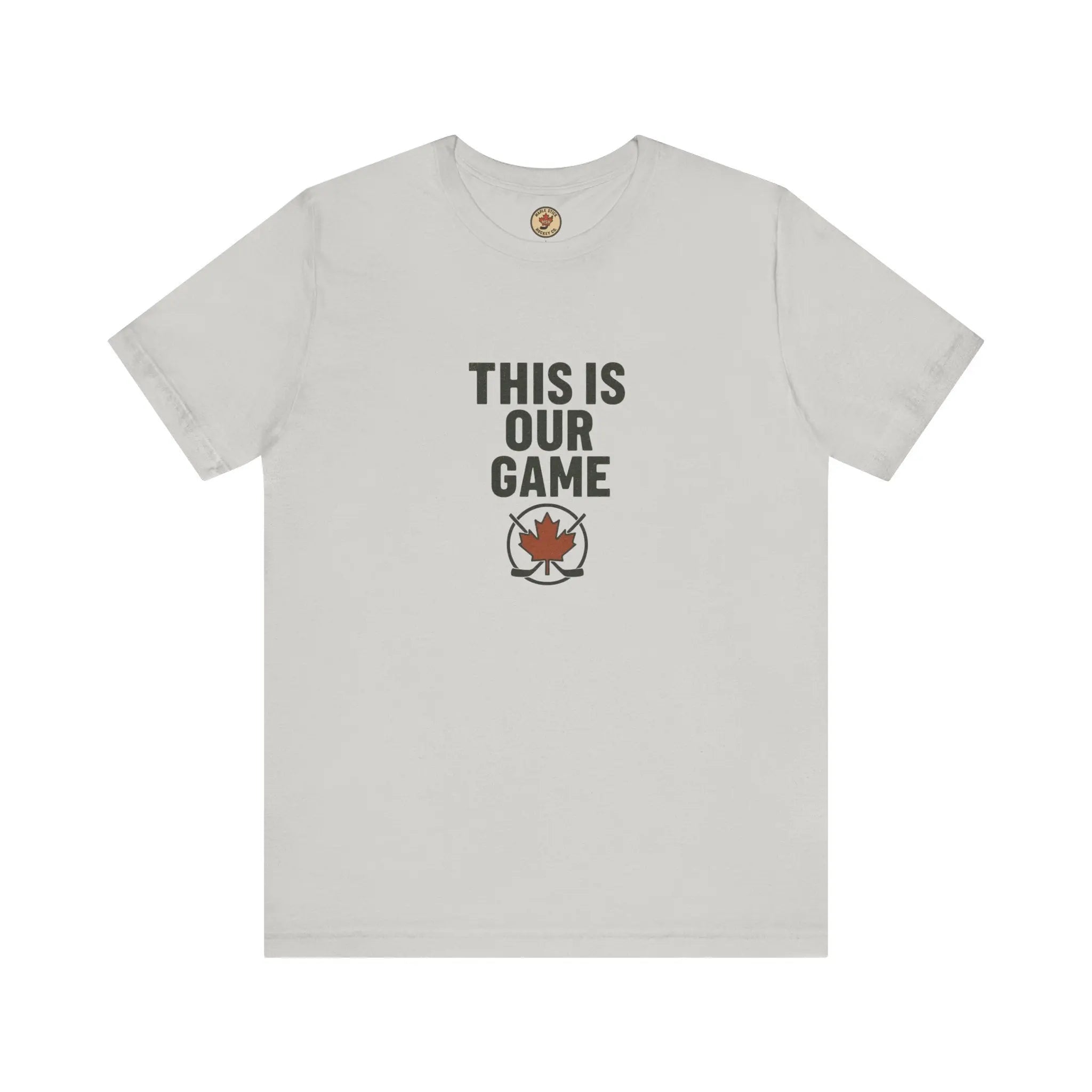 Canada Maple Leaf Hockey T-Shirt – This Is Our Game Tee Printify