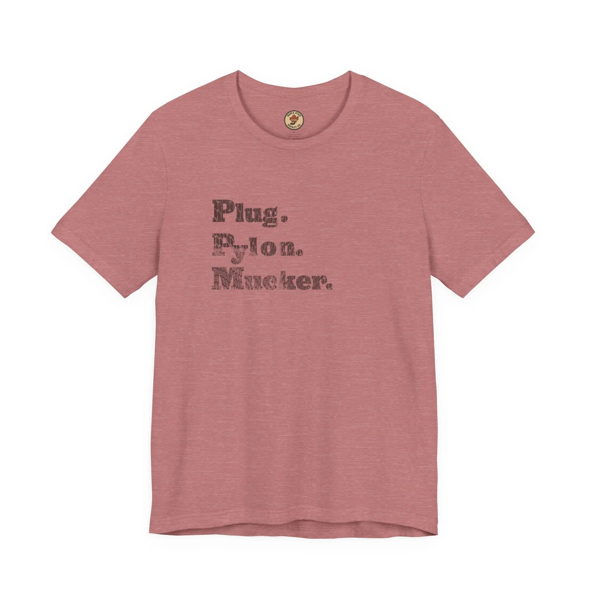 Plug Pylon Mucker T-Shirt - Hockey Hard Worker - Blue Collar Hockey - Maple Stick Hockey - True Fan Gift Printify