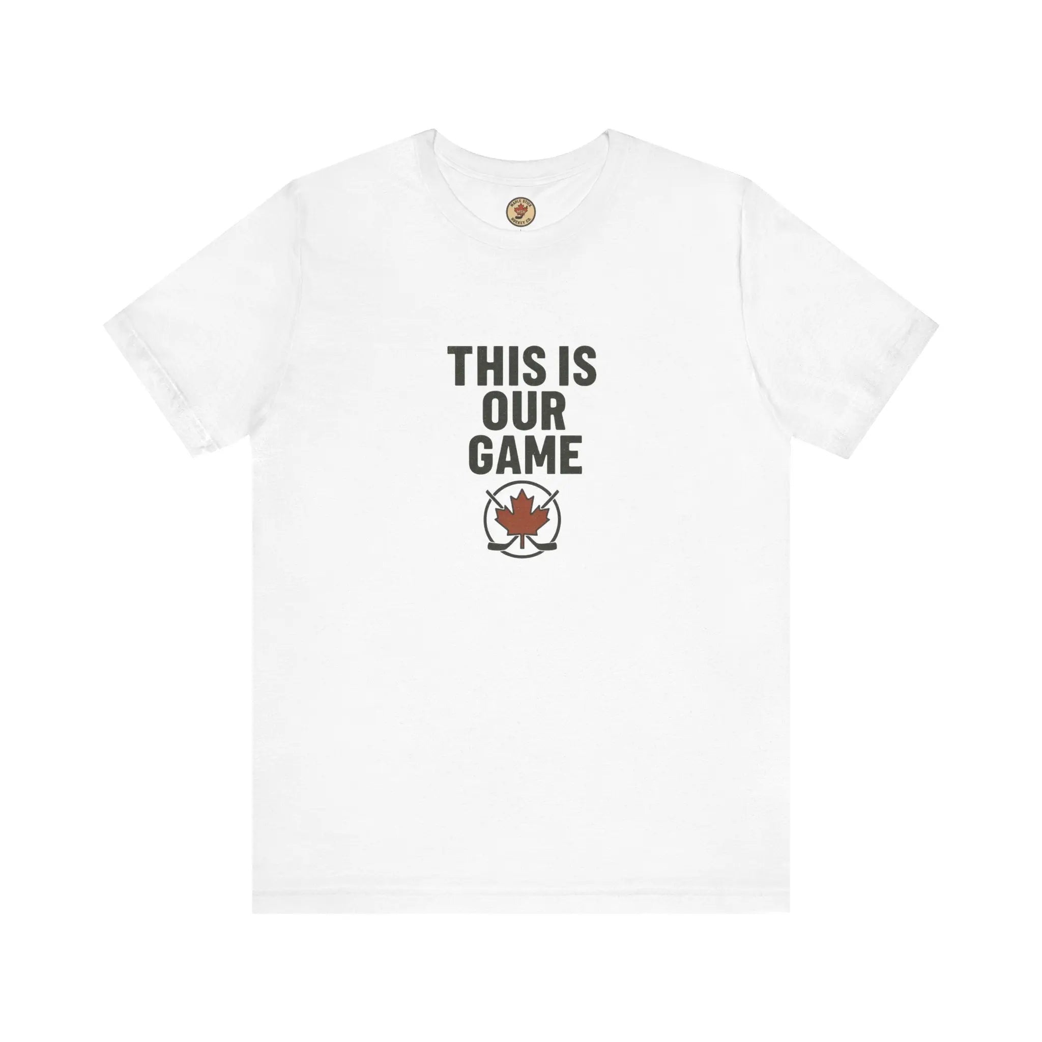 Canada Maple Leaf Hockey T-Shirt – This Is Our Game Tee Printify