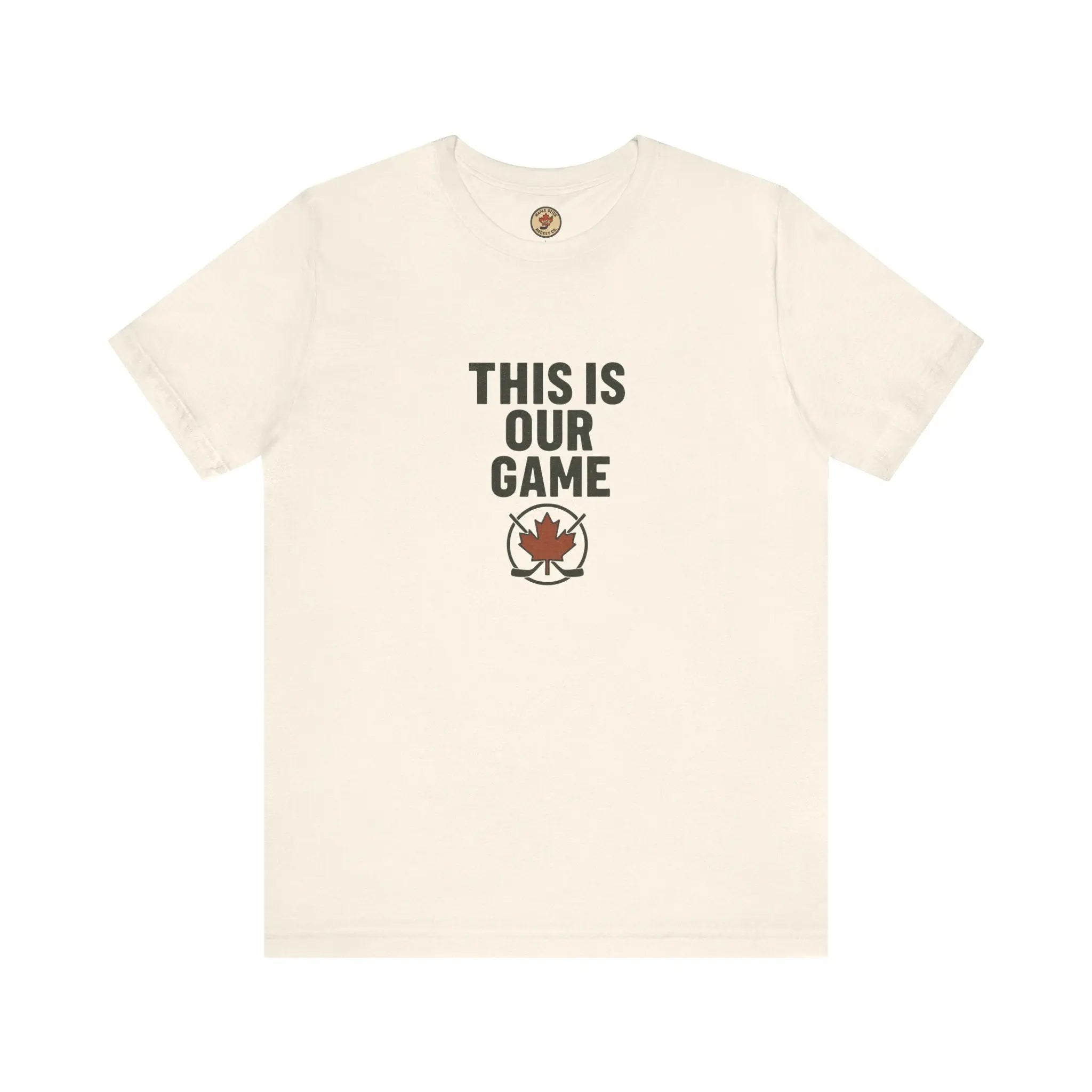 Canada Maple Leaf Hockey T-Shirt – This Is Our Game Tee Printify