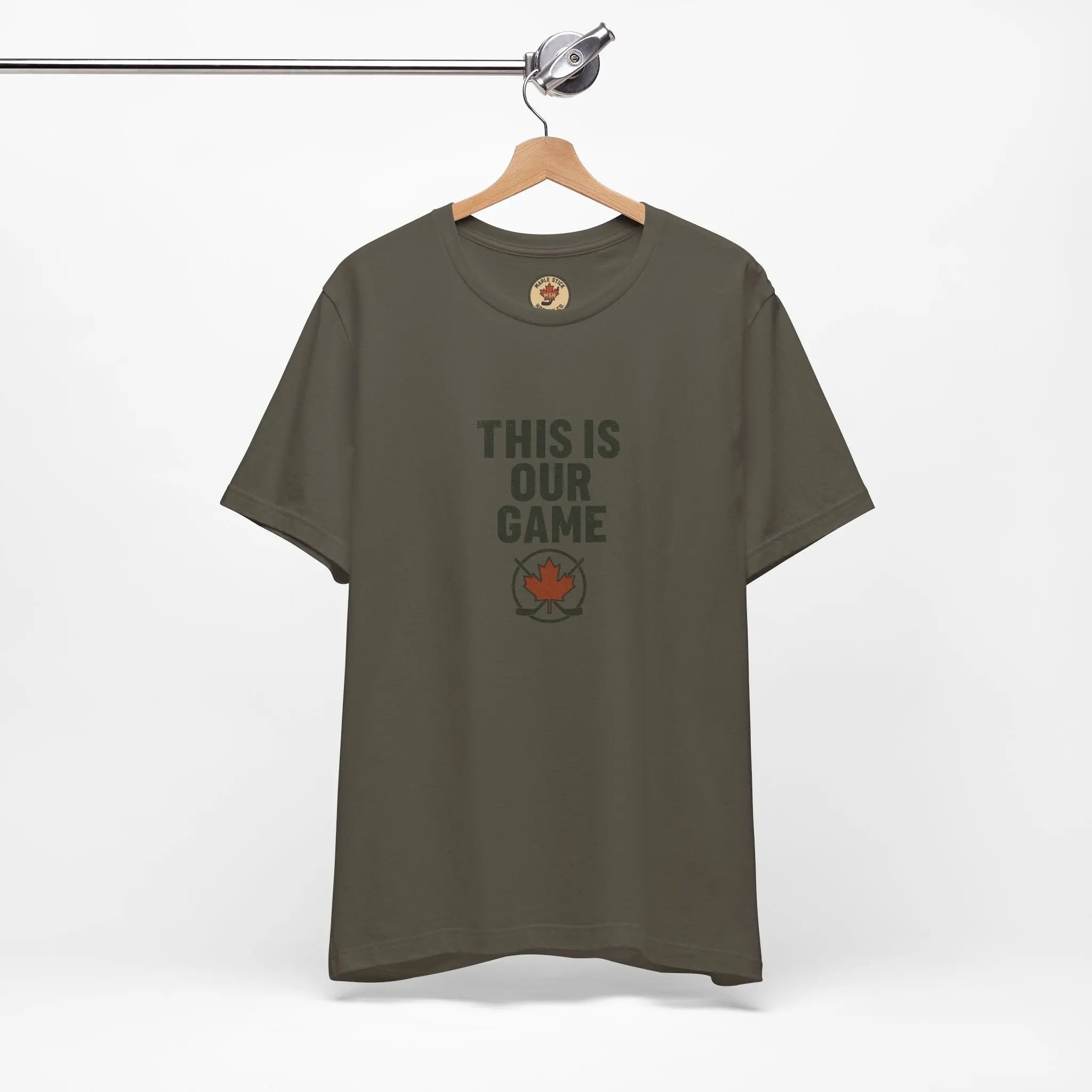 Maple Stick Hockey Fan Tee – Game Day Spirit Printify
