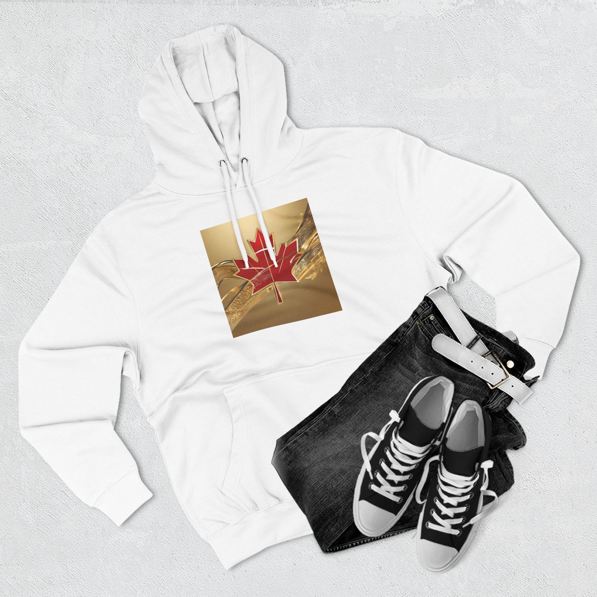 Red Maple Leaf Gold Medal Hoodie | Olympic Canada Sweatshirt