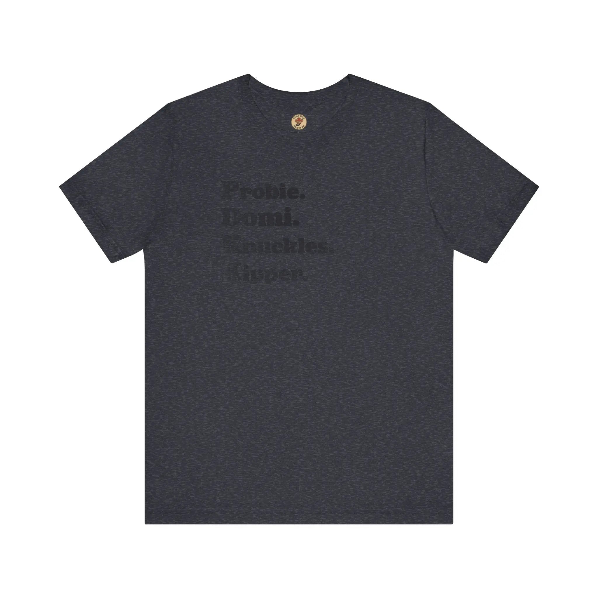 Probie Domi Knuckles Kipper T-Shirt - NHL Hockey Fighters - Maple Stick Hockey Co. - True Fan Printify